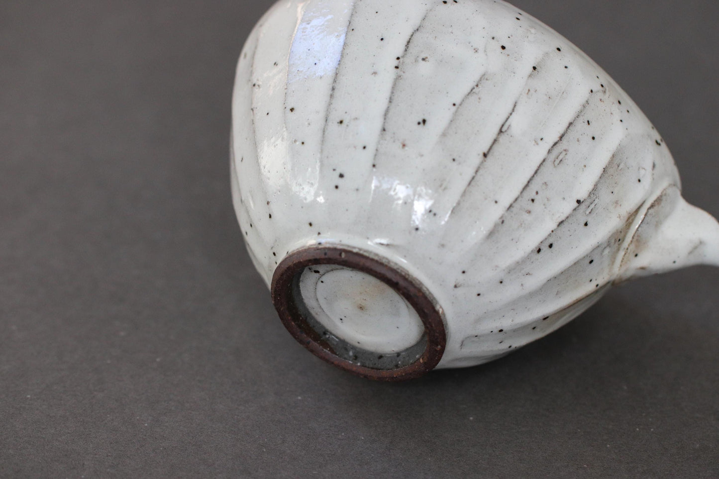 Handmade Japanese Tokkuri Sake Carafe | Kohiki White Ceramic Bottle | One of a Kind Pottery | Wabi Sabi Tableware | 280ml