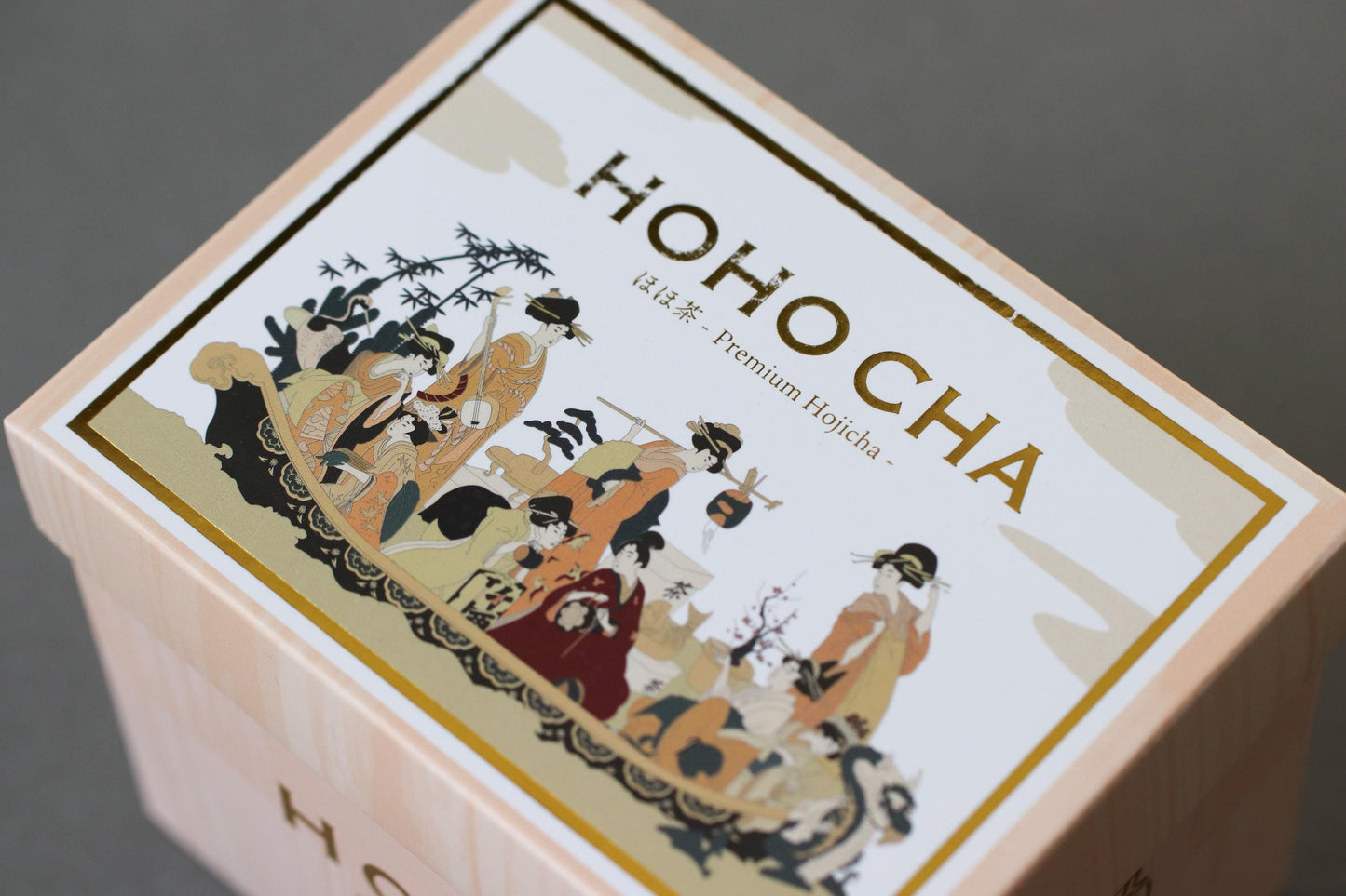 HOHO CHA Premium Blend Hojicha Tea Bags (15 x 3g) | Japanese Roasted Green Tea from Uji Kyoto | Elegant Tea Box Gift