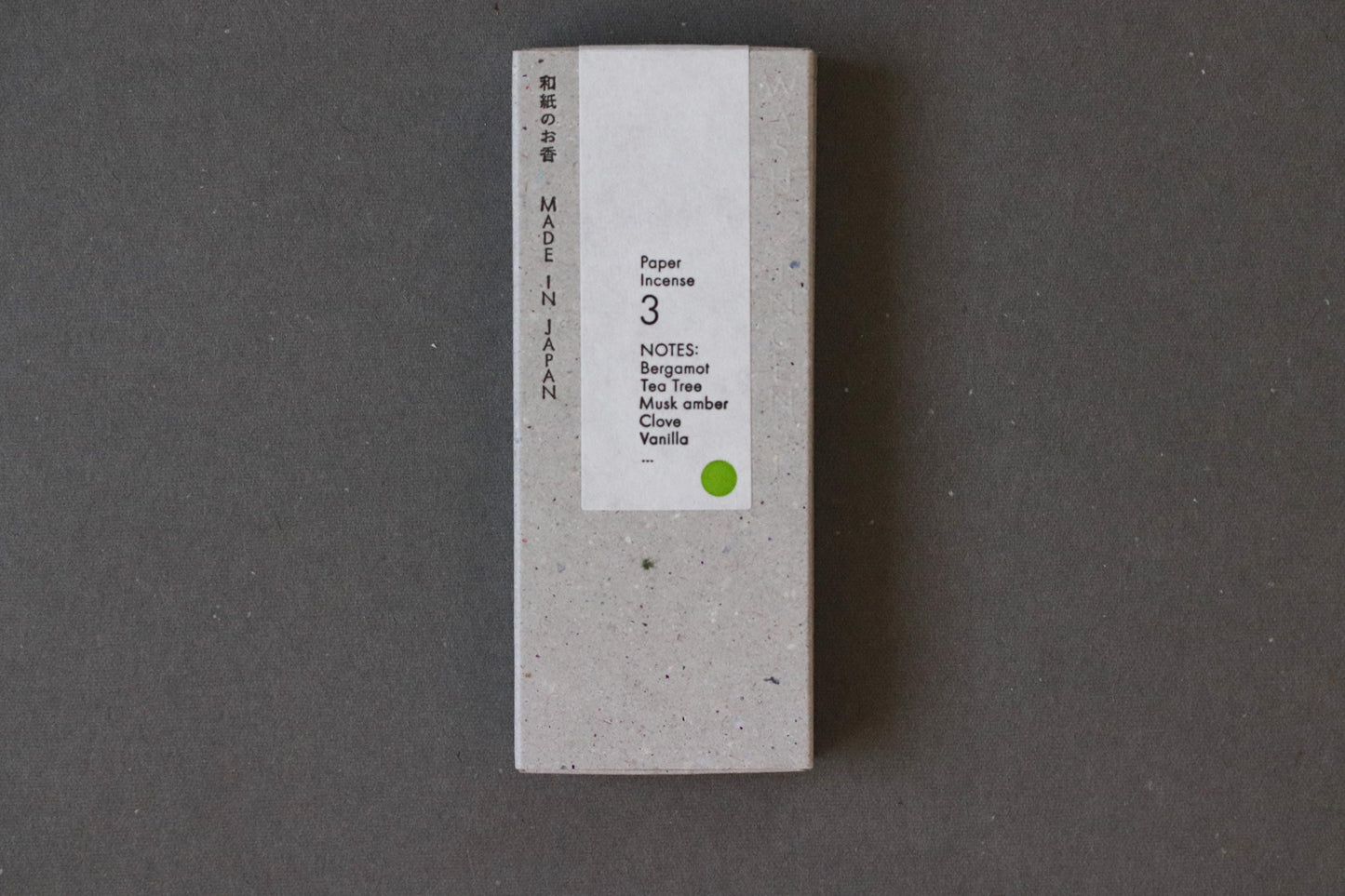 Washi Incense Paper Incense (5 Scents) | Japanese Incense from Awaji Island | Positive Message Printed | Kunjudo Patented Technology | Gift