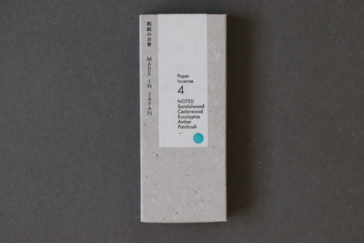 Washi Incense Paper Incense (5 Scents) | Japanese Incense from Awaji Island | Positive Message Printed | Kunjudo Patented Technology | Gift