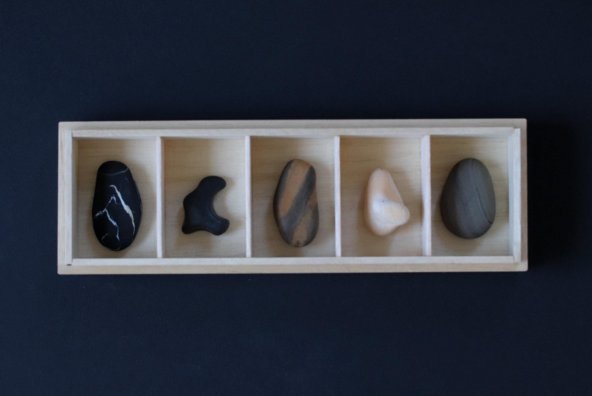 Silent Fragments — Edition 01: Monochrome | Art of Time Tsugaru Stones & Ancient Manuscripts | Set of 5 Hand-Selected Japanese Stones