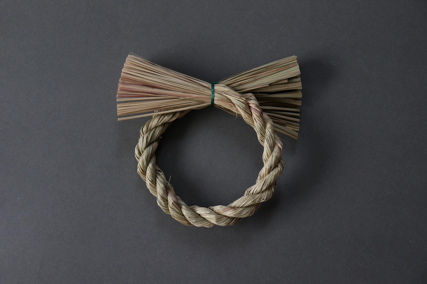 Final Restock | Mini Shimenawa Wreath 19cm | Japanese New Year Door Decor | Natural Igusa Straw | Minimal Wabi Sabi