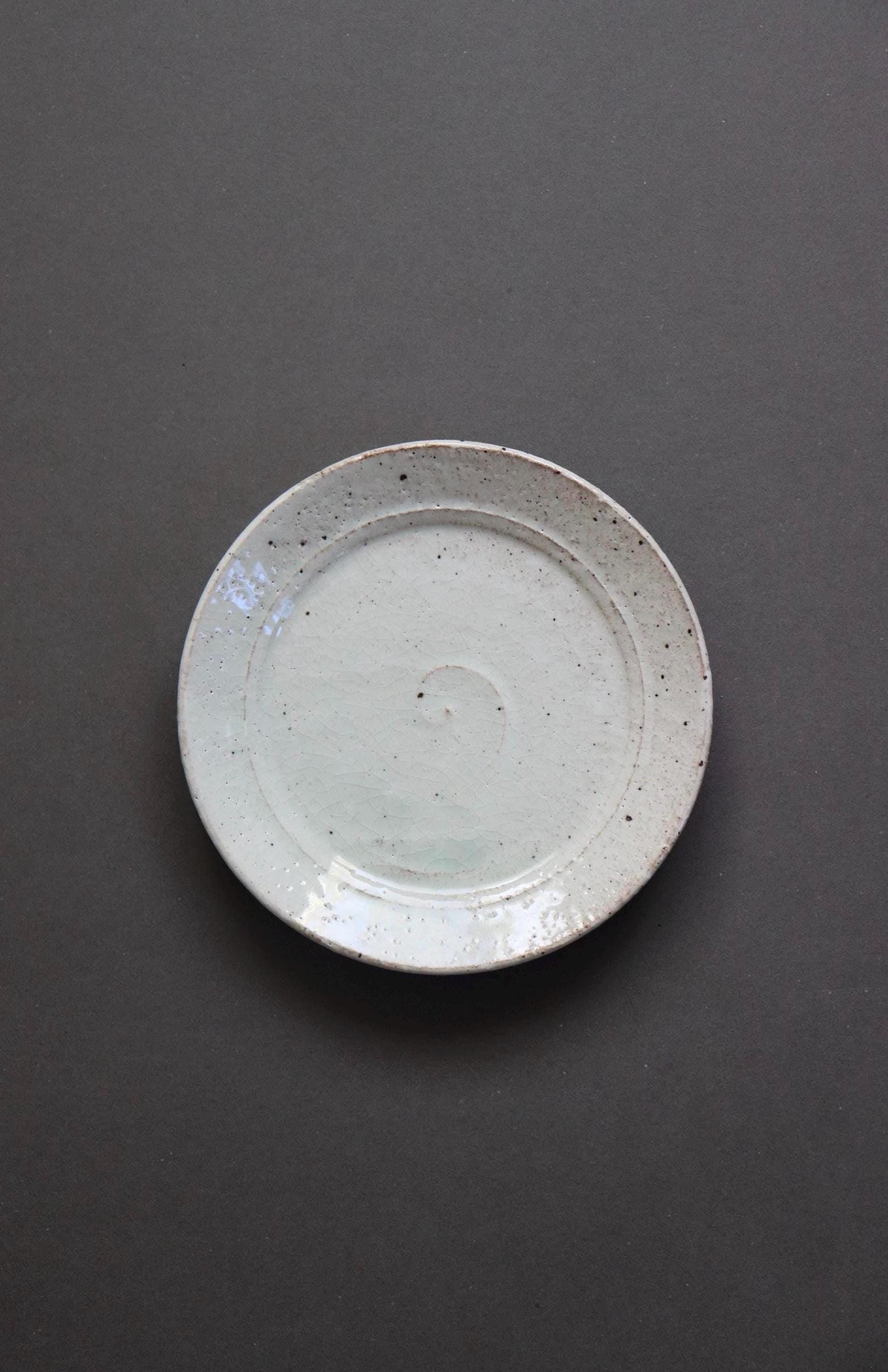 Kitayama Kohiki Small Plate | Japanese Pottery Side Plate 15.5cm | Wabi-Sabi Ceramic Dessert Dish | Artist Made in Japan