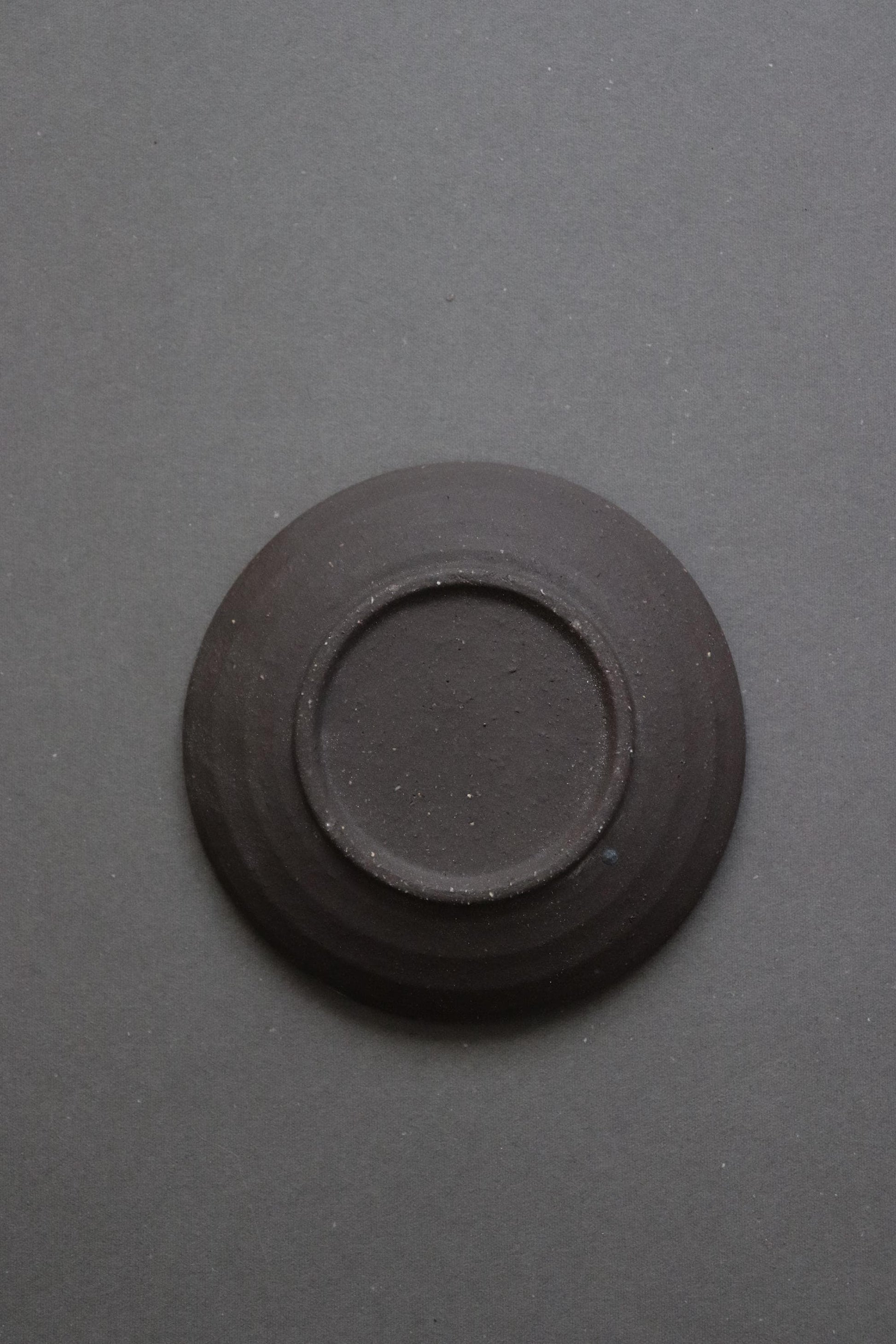 Japanese Black Matte Small Plate, Handcrafted Minimalist Ceramic Saucer, Wabi-Sabi Trinket Dish, Zen Tea Snack Plate, Modern Jewelry Dish