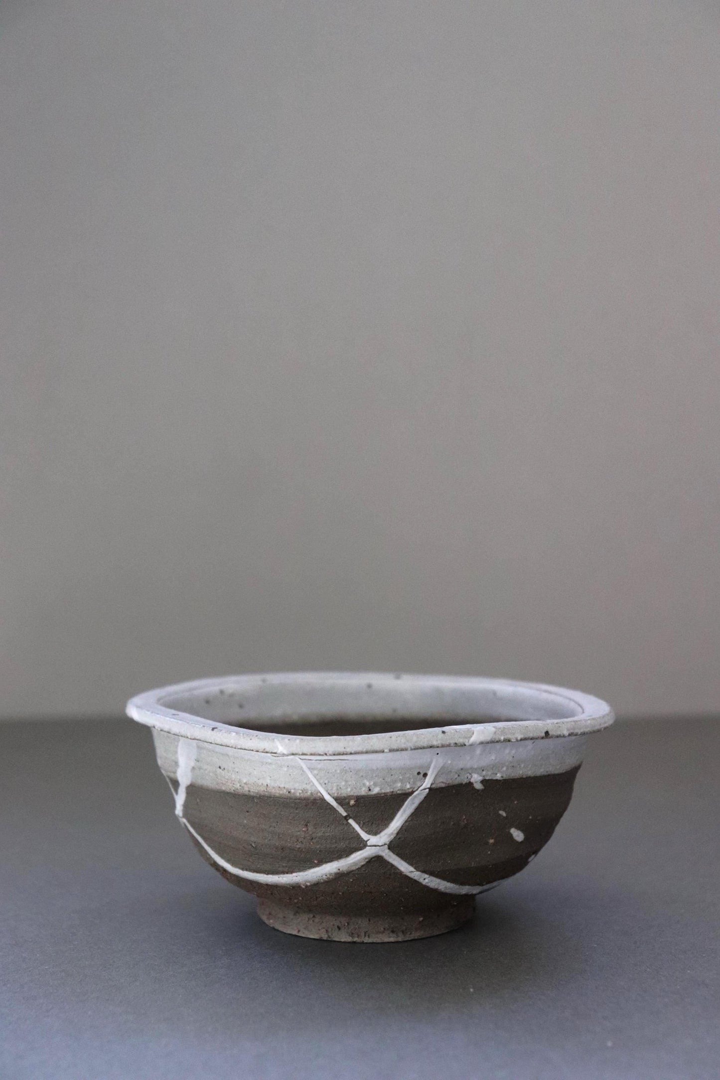 Shigaraki Small Bowl | Kohiki Ash Glaze Japanese Ceramic Bowl | Wabi Sabi Square Bowl for Side Dish, Salad, Rice