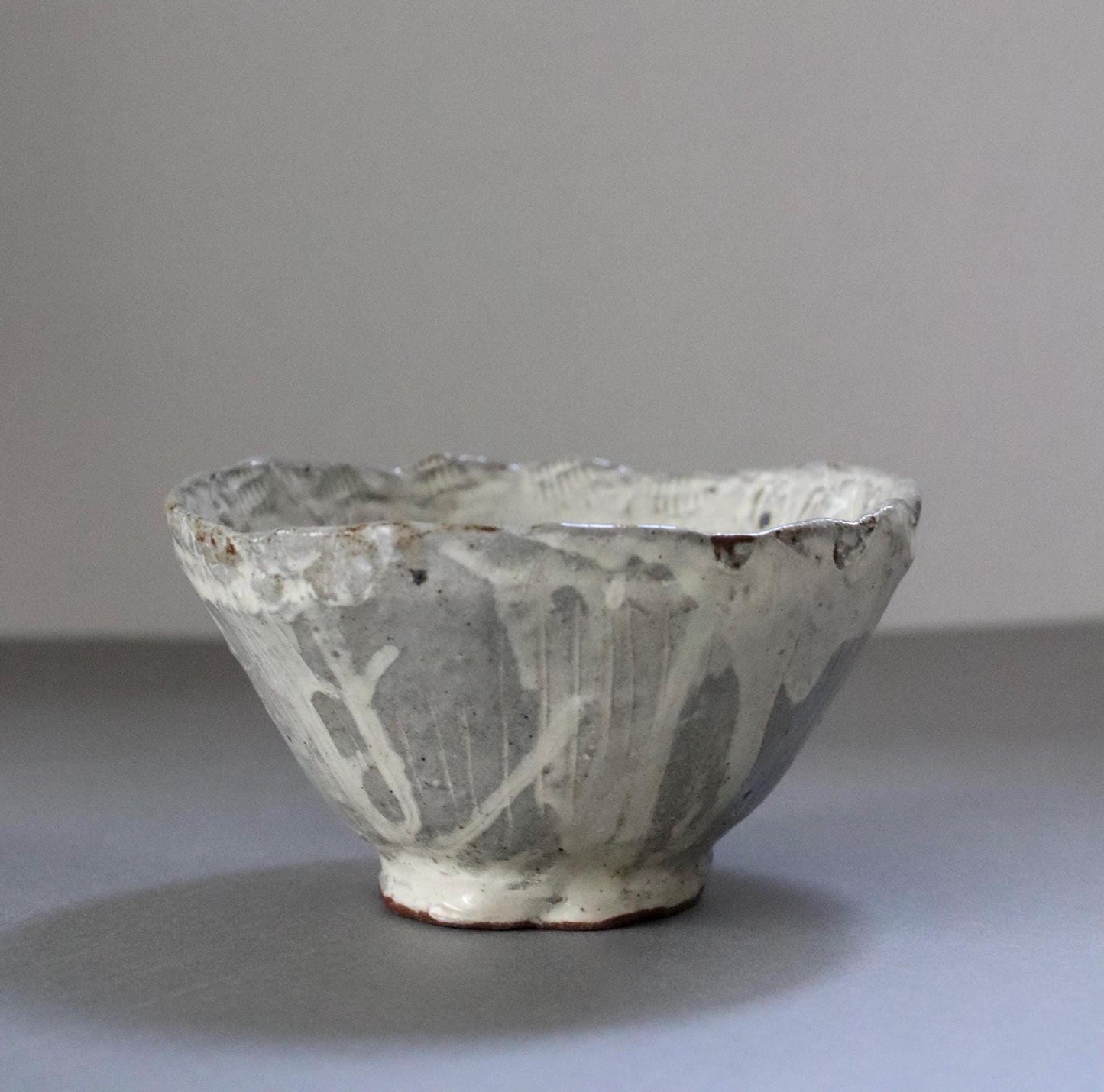 Handcrafted Japanese Pottery Bowl | Wabi-Sabi Chawan Style Artisan Work | Rustic Glazed Ceramic Art | Unique One-of-a-Kind Piece