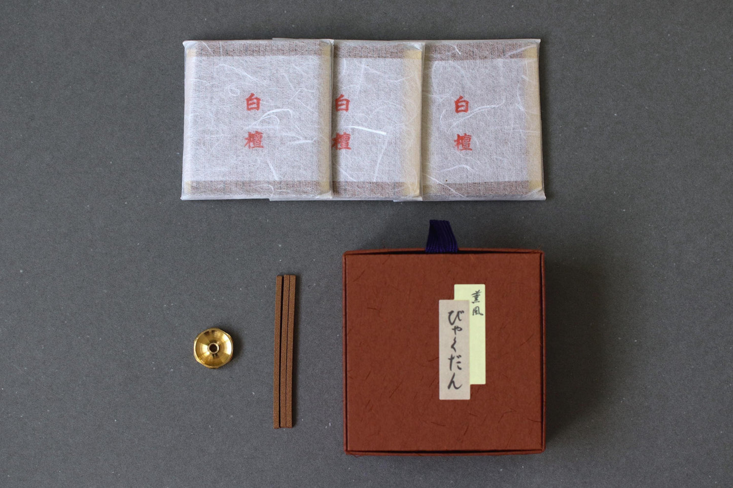 Minorie Incense “Kunpu Byakudan” Sandalwood | Japanese Incense Sticks 60 | Natural Pure Scent | Includes Holder | Meditation Ritual Gift