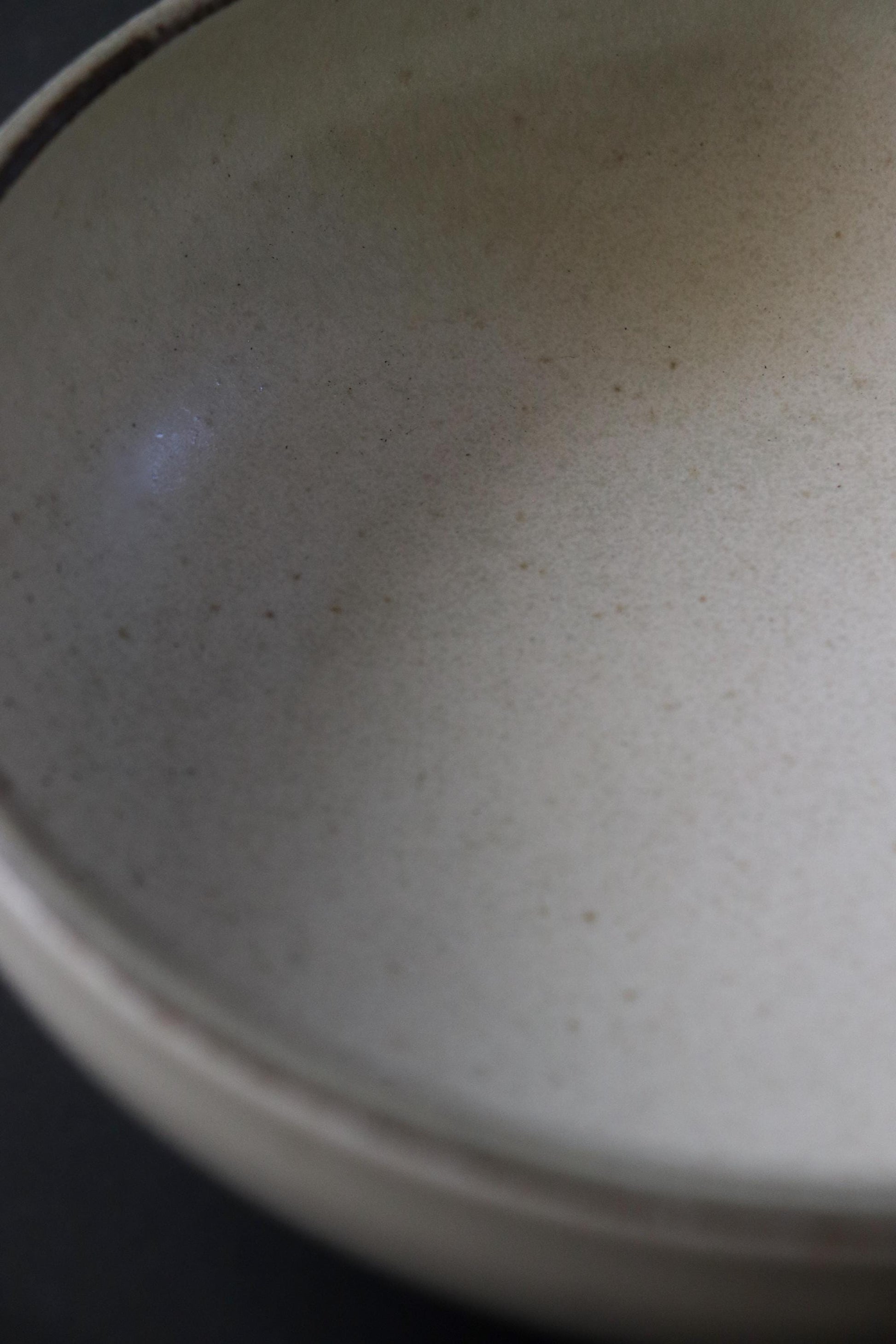Mino-yaki Japanese Ceramic Serving Bowl, Matte Milk White Soup & Salad Basin, Modern Japandi Tableware, Microwave Dishwasher Safe, 17cm