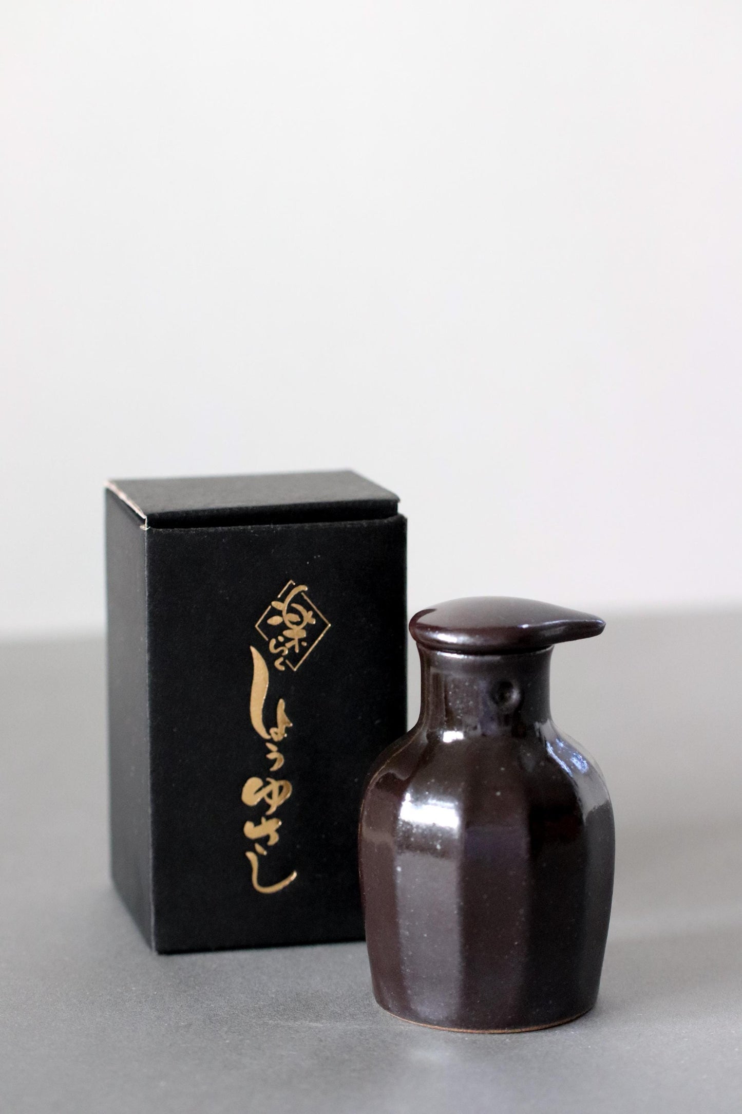 Japanese Wasabi Salt Set with Hasami Soy Sauce Dispenser & Condiment Dishes | Suruga Bay Toda Salt | Wabi Sabi Tableware Gift
