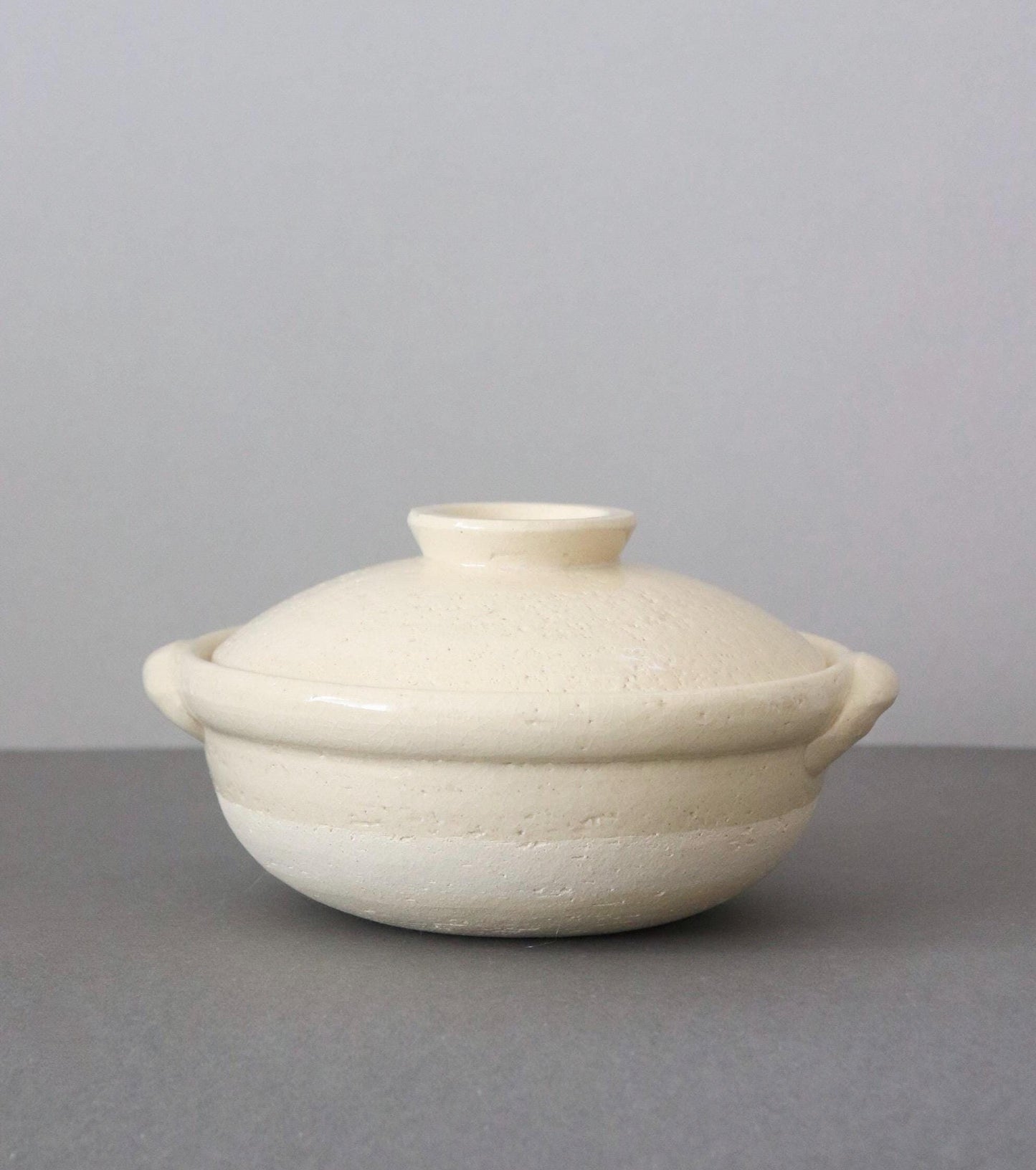 TOJIKI Ko-Iga Donabe Clay Pot No.6, Japanese Hot Pot for One 600cc, Iga Heat Retaining Earthenware, Stovetop Nabe Pot, Made in Japan