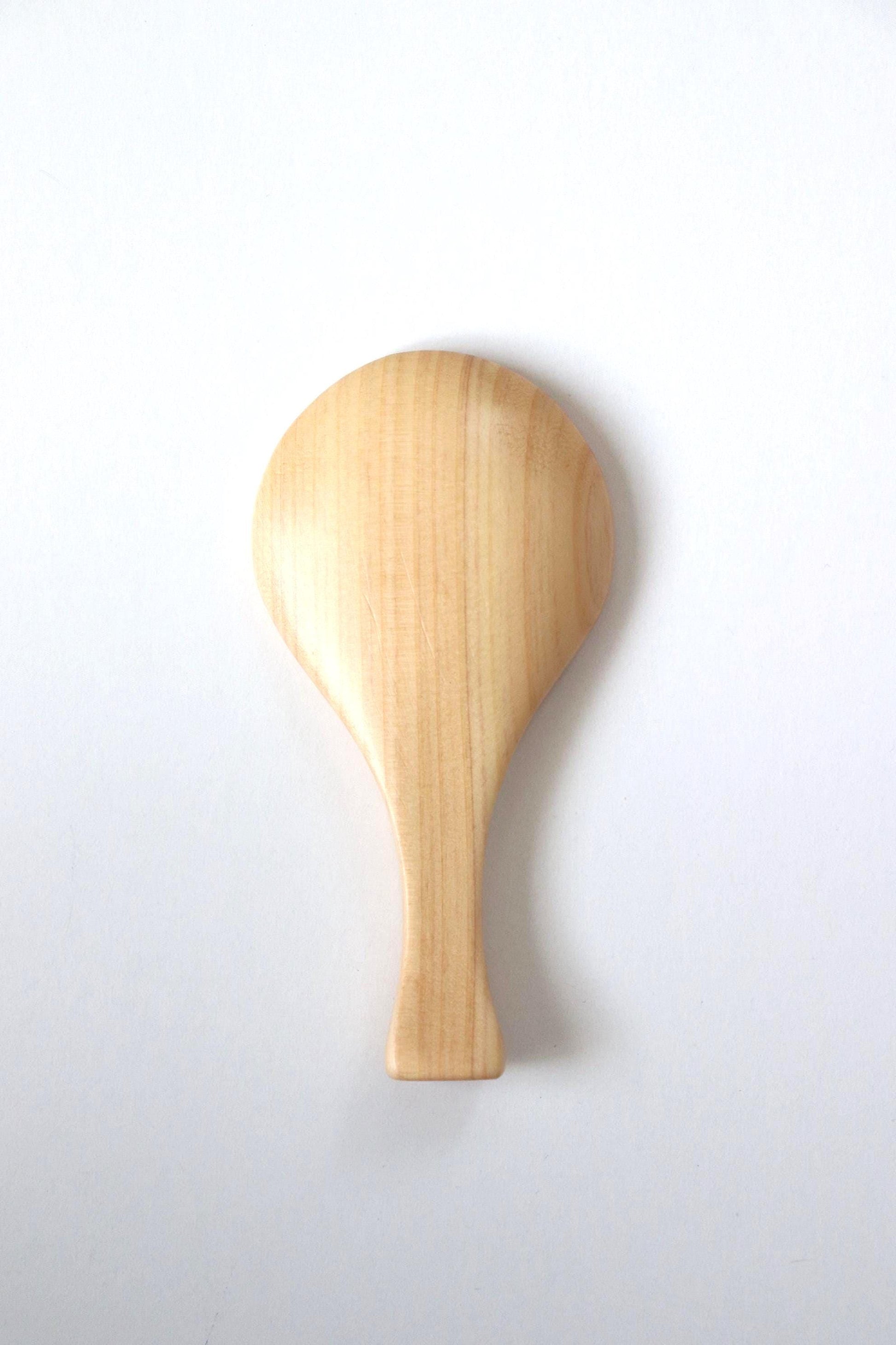 Japanese Hinoki Tea Scoop | Handmade Wooden Tea Spoon | Cypress Wood Chasaji | Minimal Japanese Kitchen Tool