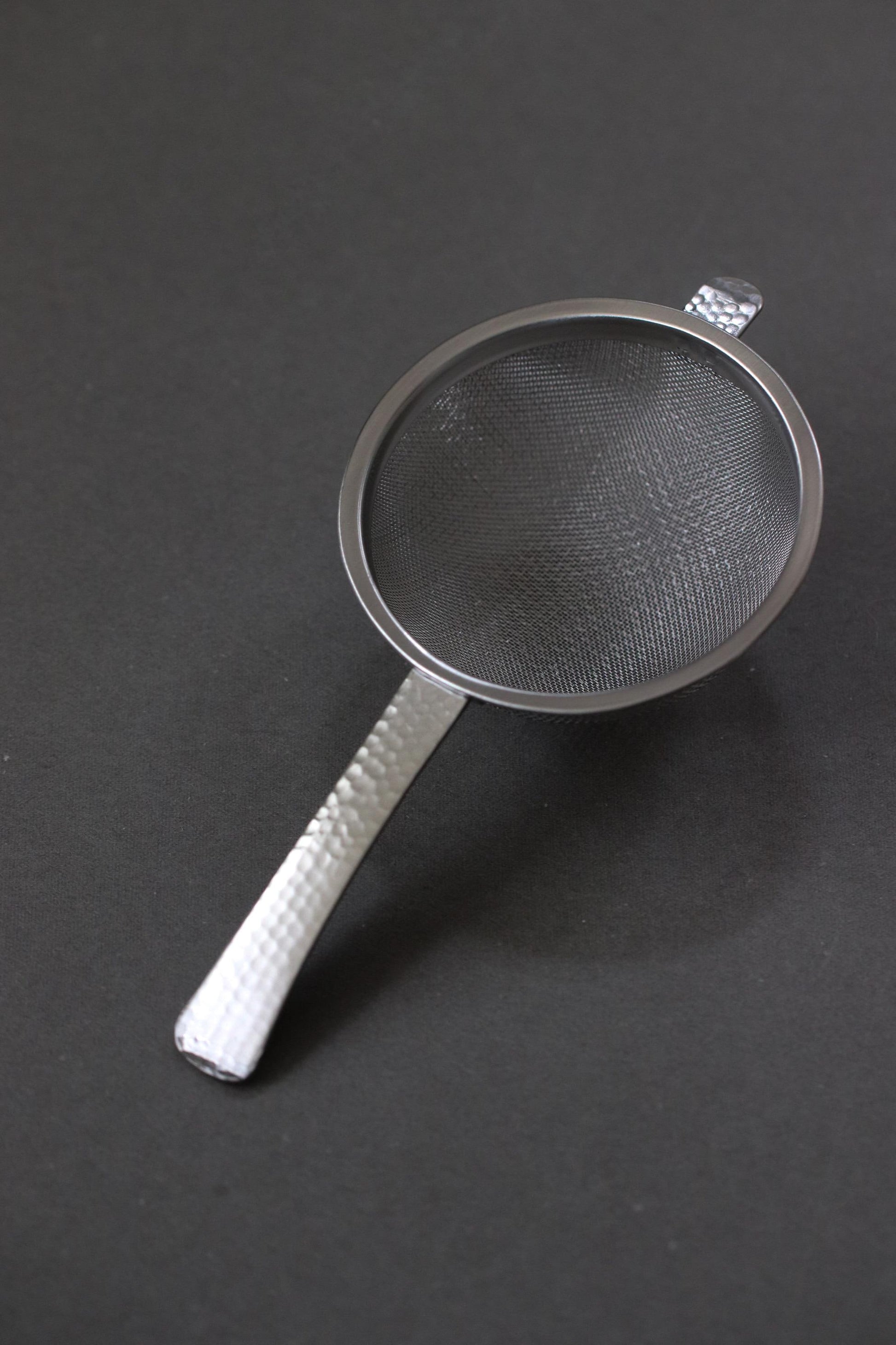 Japanese Nagomi Hammered Tea Strainer with Handle – Matcha Friendly Stainless Steel Filter, Tsubame-Sanjo Craft, Loose Leaf Tea Sieve