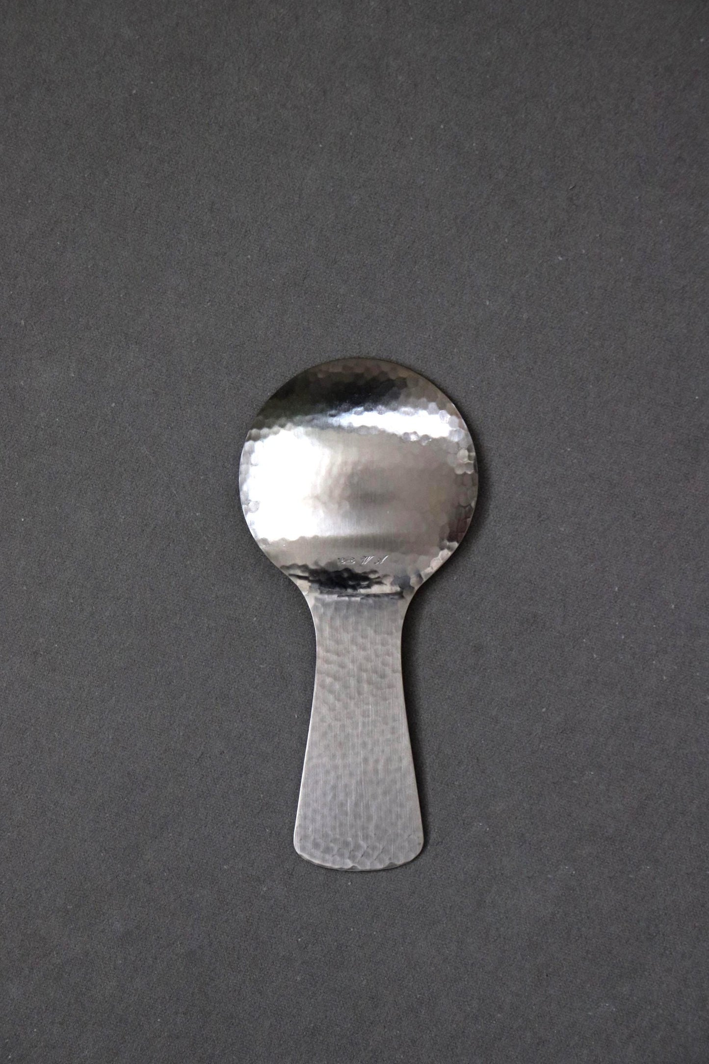 Japanese Nagomi Hammered Tea Leaf Spoon – Stainless Steel Loose Leaf Tea Server, Tsubame-Sanjo Cutlery, Made in Japan