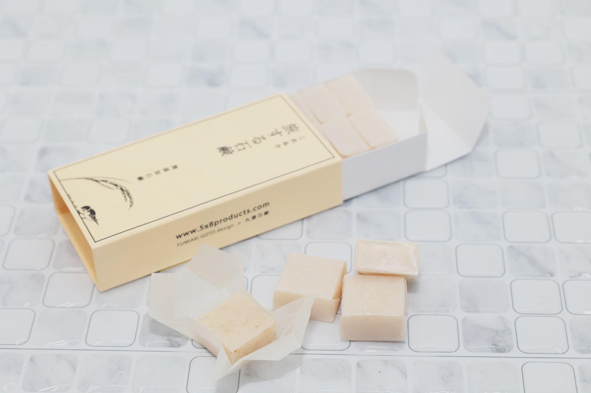 Japanese Rice Bran Travel Soap – Komenuka Mini Soap Beads (16 pcs) – Cold Process, Fragrance-Free, Gentle Face & Body Cleanser