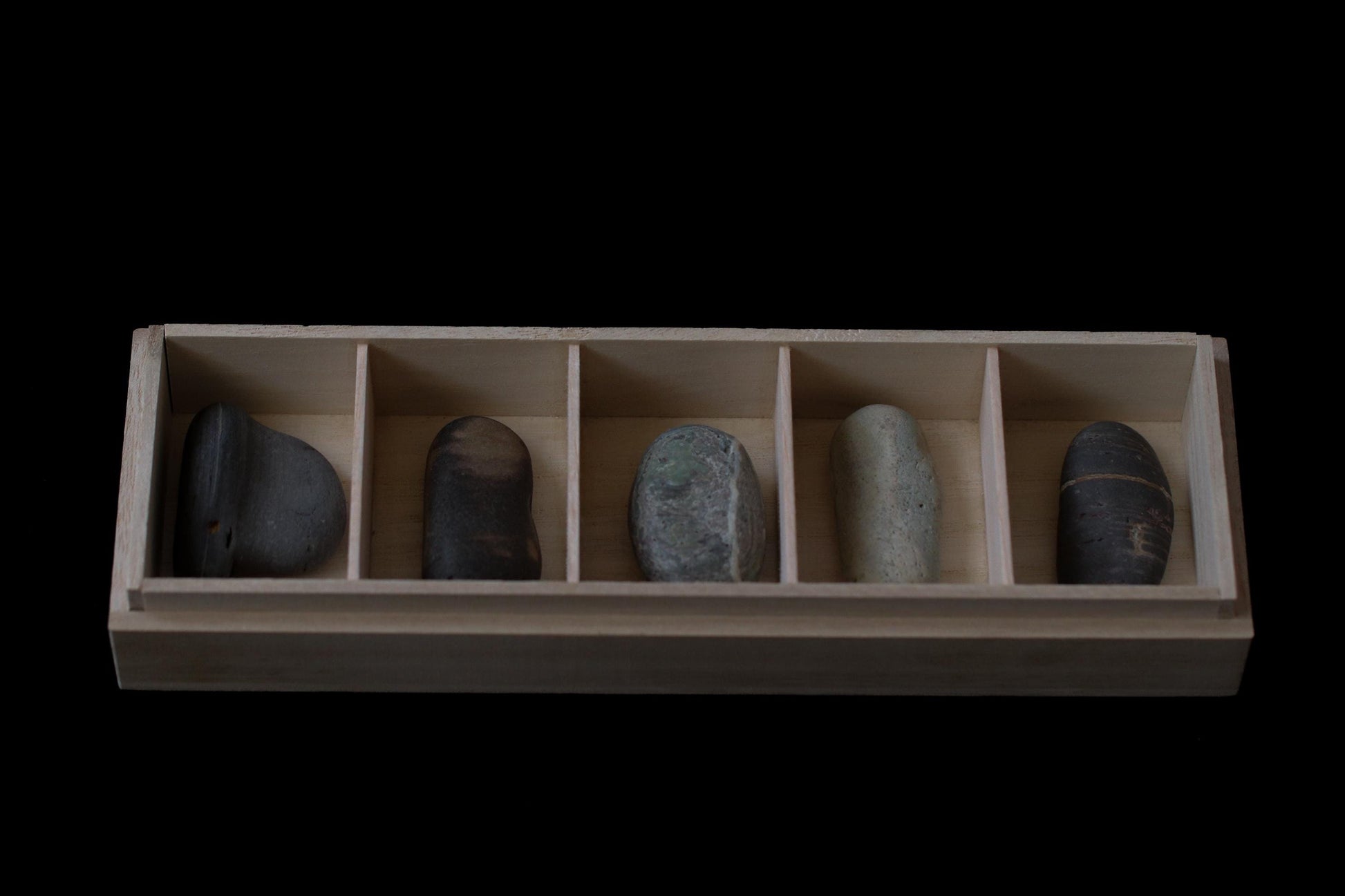 Silent Fragments — Edition 02: Brown (Daichi) | Art of Time Tsugaru Stones & Ancient Manuscripts | Set of 5 Hand-Selected Japanese Stones