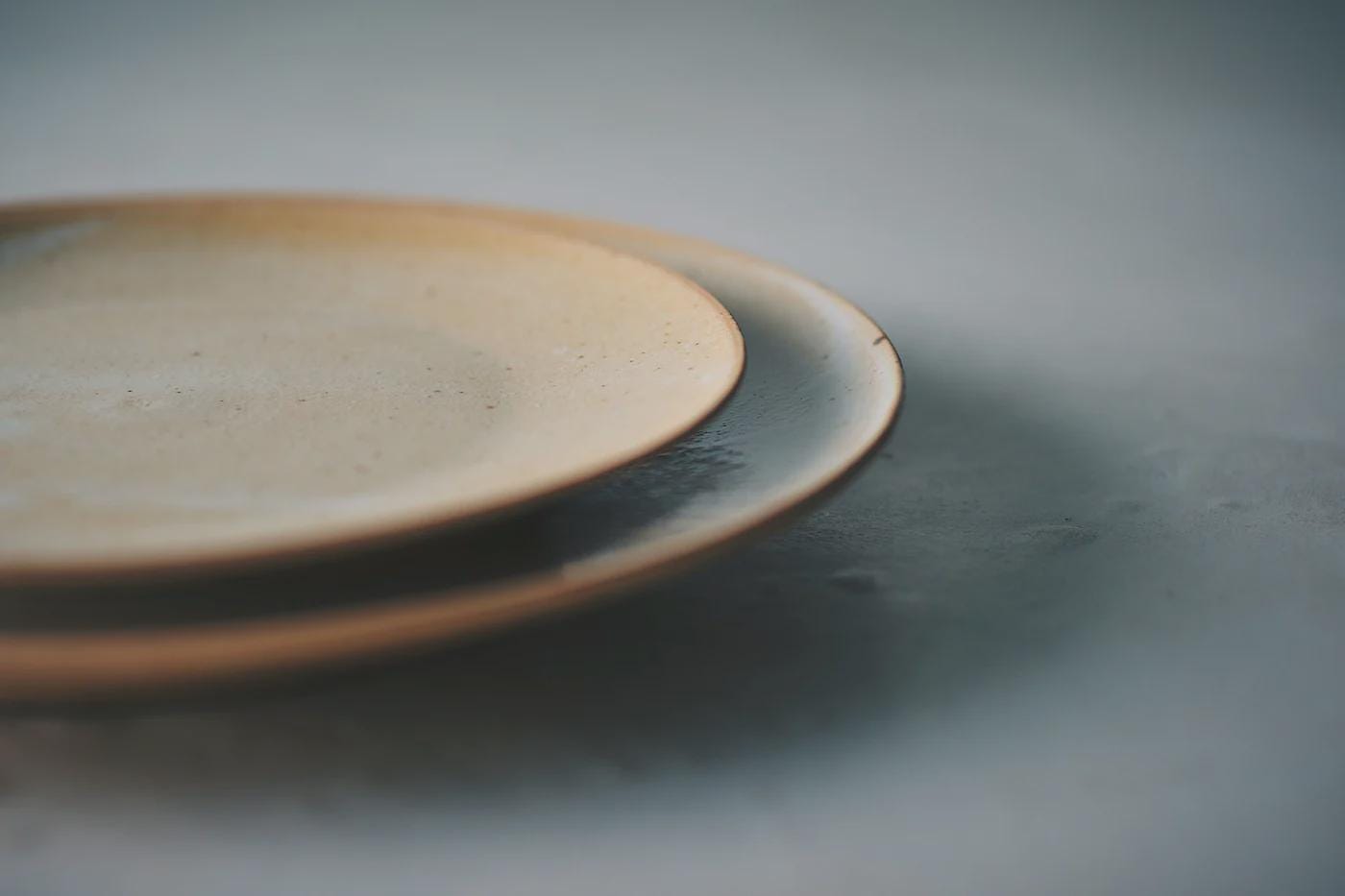 TOU Basic 4.5 Sun Plate 13.5cm, Japanese Small Flat Plate, Shigaraki Clay Stoneware, Minimal Side Plate, Dessert Plate, Handmade Japan