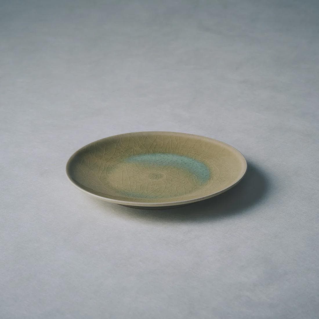 TOU Basic 4.5 Sun Plate 13.5cm, Japanese Small Flat Plate, Shigaraki Clay Stoneware, Minimal Side Plate, Dessert Plate, Handmade Japan