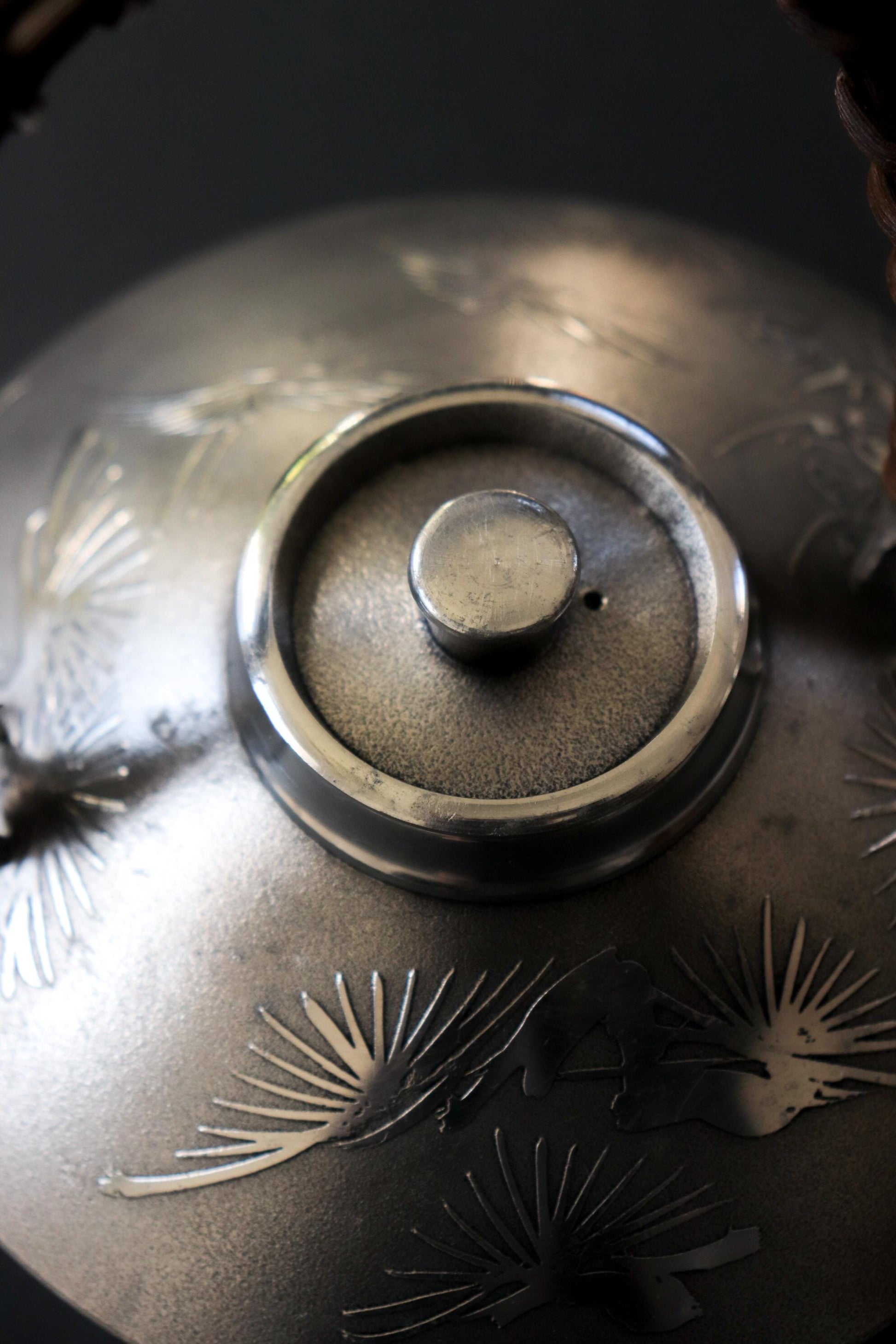 Vintage Satsuma Pewter Sake Set Iwakiri Japan |Japanese Tin Chiyoka Tokkuri & Ochoko Cups | Traditional Japanese Sake Ware|Wabi Sabi Barware