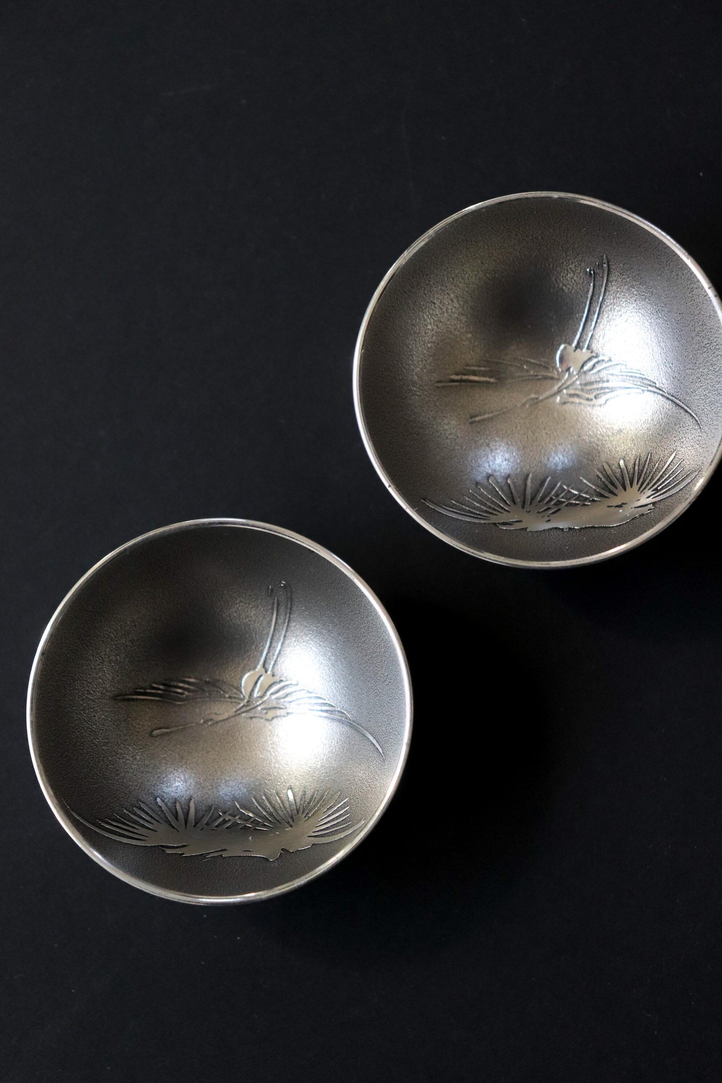 Vintage Satsuma Pewter Sake Set Iwakiri Japan |Japanese Tin Chiyoka Tokkuri & Ochoko Cups | Traditional Japanese Sake Ware|Wabi Sabi Barware