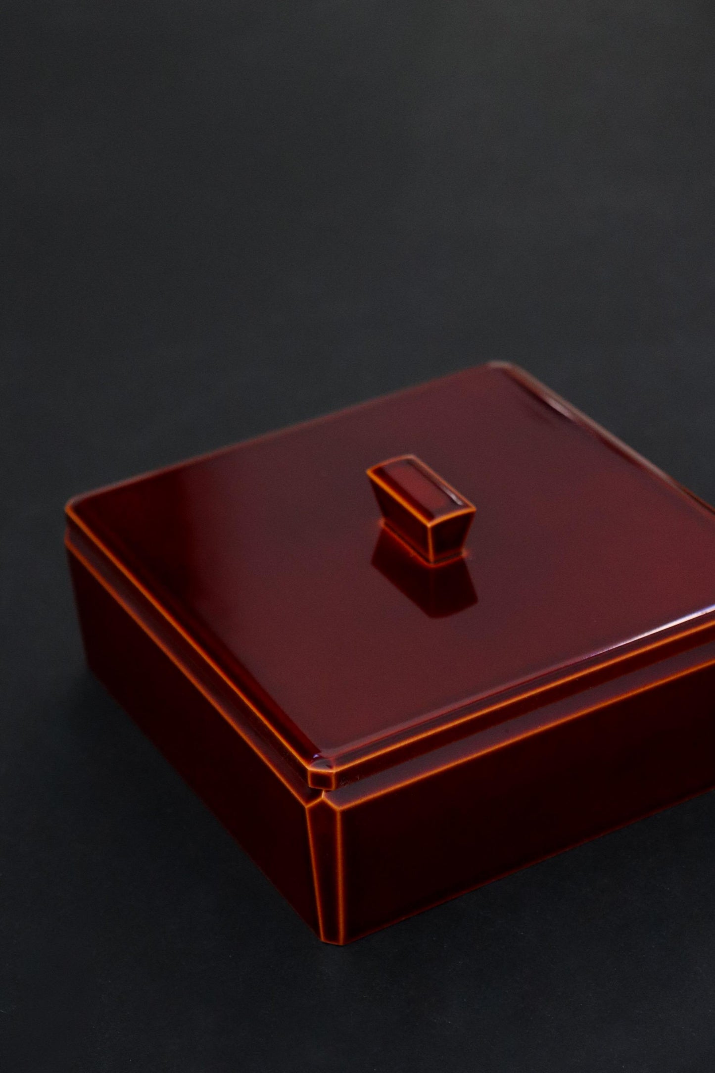 Vintage Hida Takayama Lacquer Sweet Box Japanese Urushi Kashiki Candy Box Traditional Red Lacquer Wagashi Container | Tea Ceremony Tableware