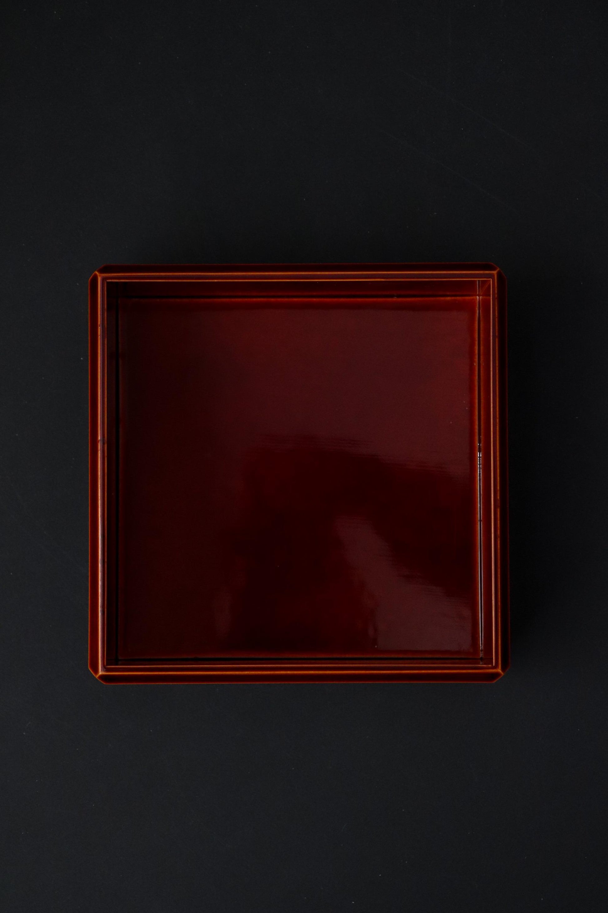 Vintage Hida Takayama Lacquer Sweet Box Japanese Urushi Kashiki Candy Box Traditional Red Lacquer Wagashi Container | Tea Ceremony Tableware