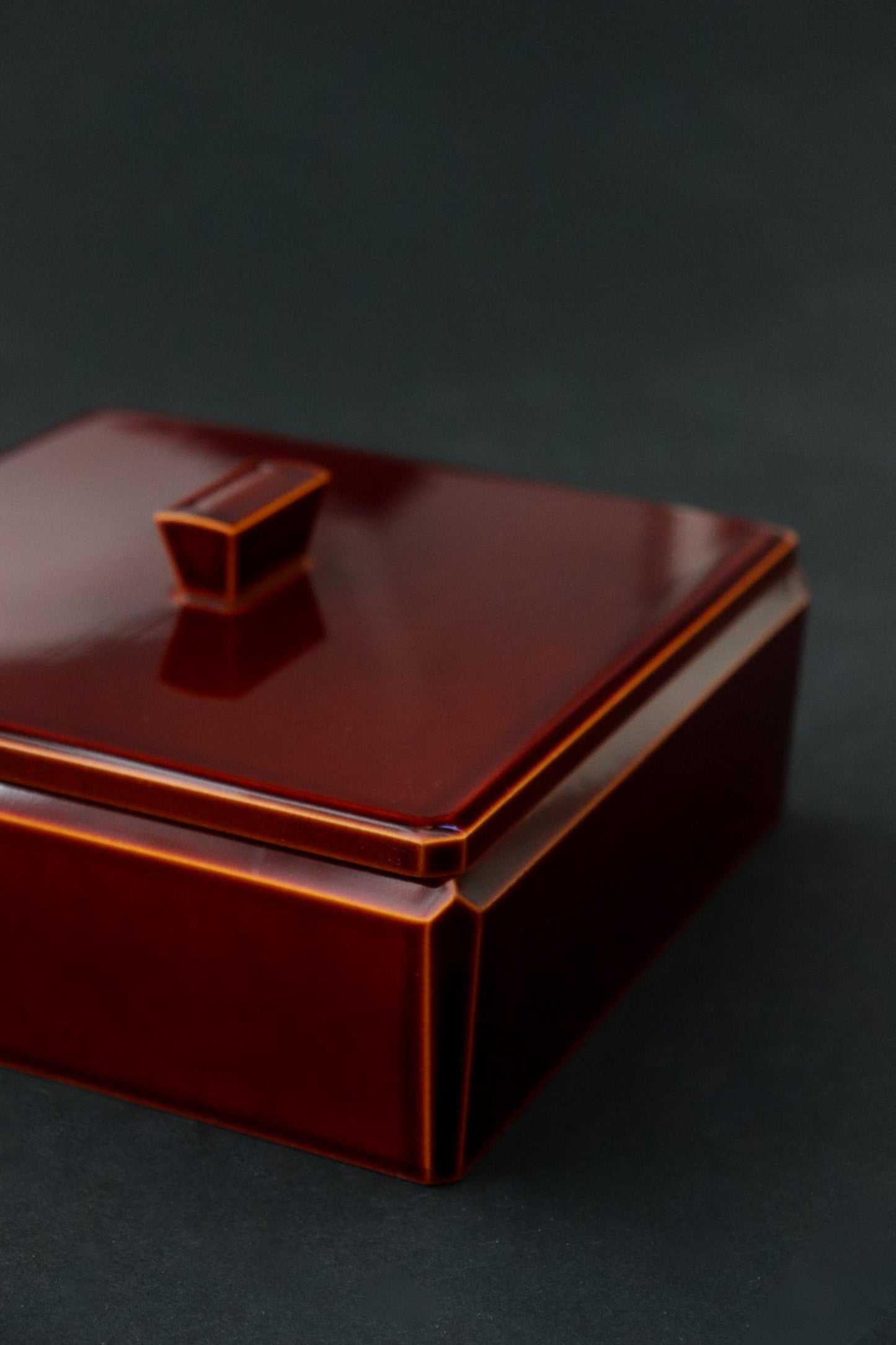 Vintage Hida Takayama Lacquer Sweet Box Japanese Urushi Kashiki Candy Box Traditional Red Lacquer Wagashi Container | Tea Ceremony Tableware