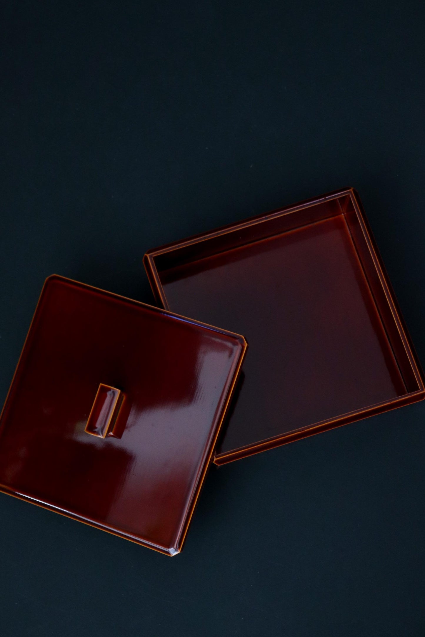 Vintage Hida Takayama Lacquer Sweet Box Japanese Urushi Kashiki Candy Box Traditional Red Lacquer Wagashi Container | Tea Ceremony Tableware