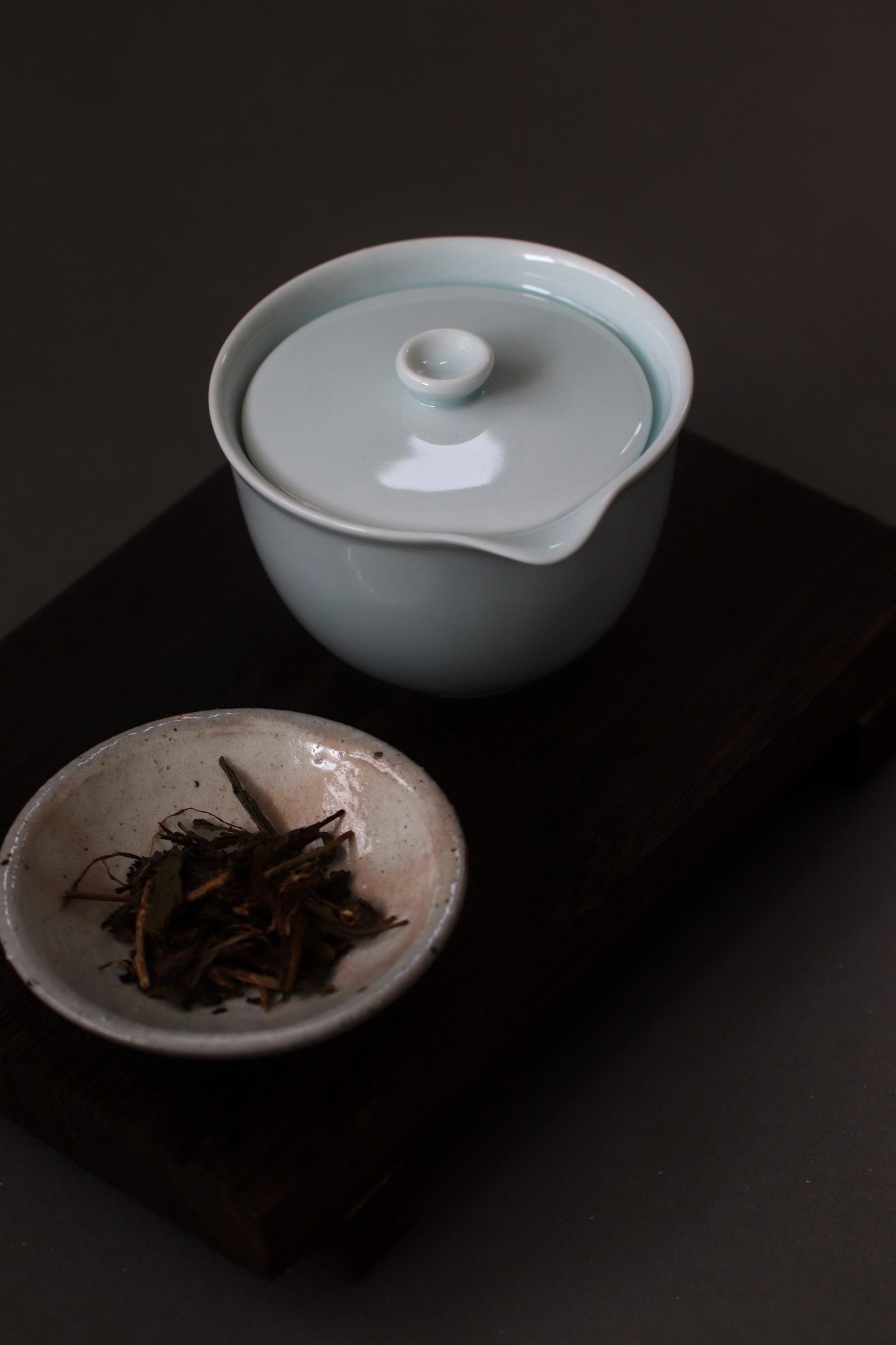 Japanese Seihaku Porcelain Houhin Teapot with Gift Box, Minimalist Blue-White Tea Pot, 160cc Mino Ware Kyusu, Made in Japan