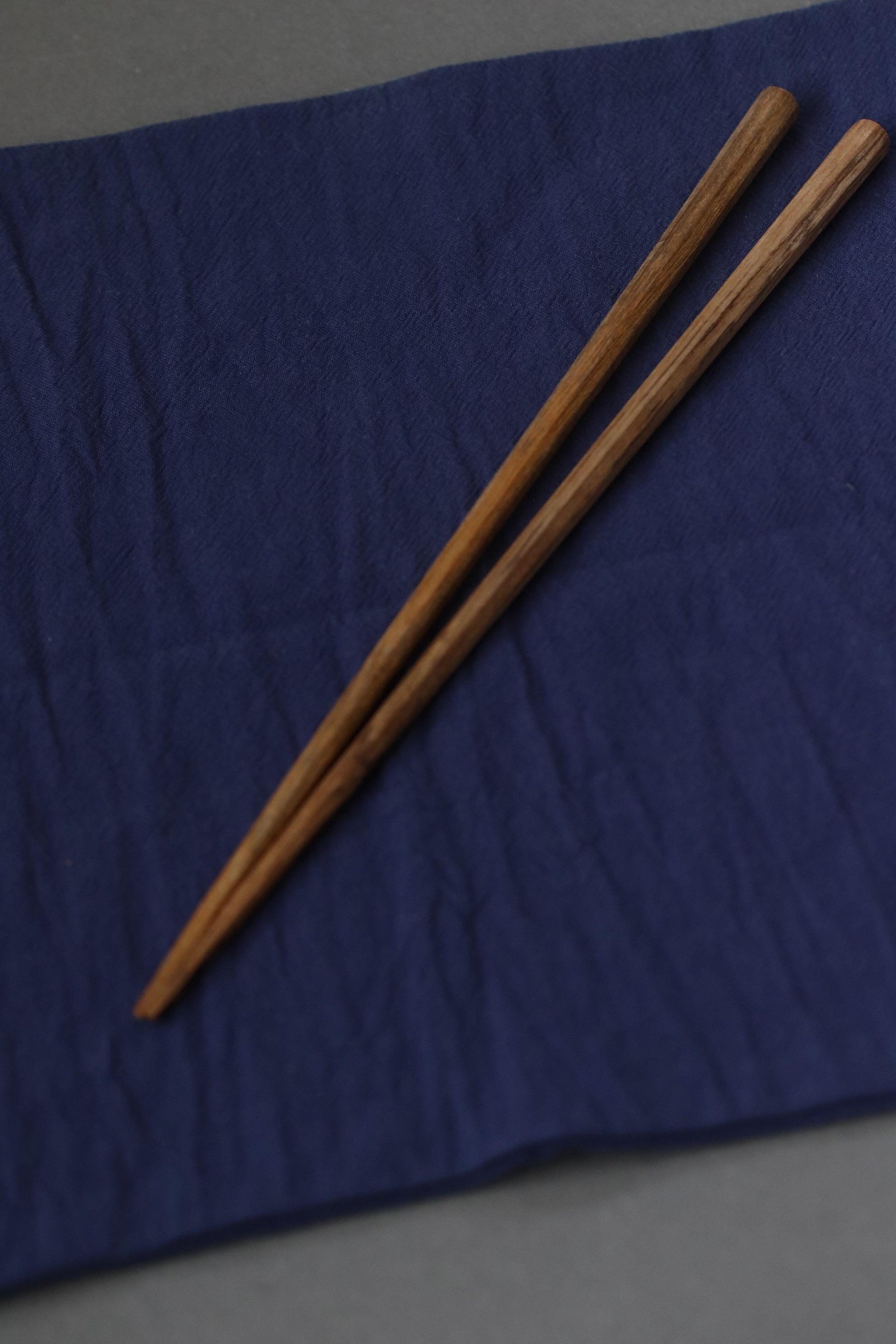 Japanese Persimmon Wood Chopsticks, Natural Beeswax Finish Hashi, Minimalist Wooden Chopsticks 23cm, Handmade Style Tableware, Made in Japan