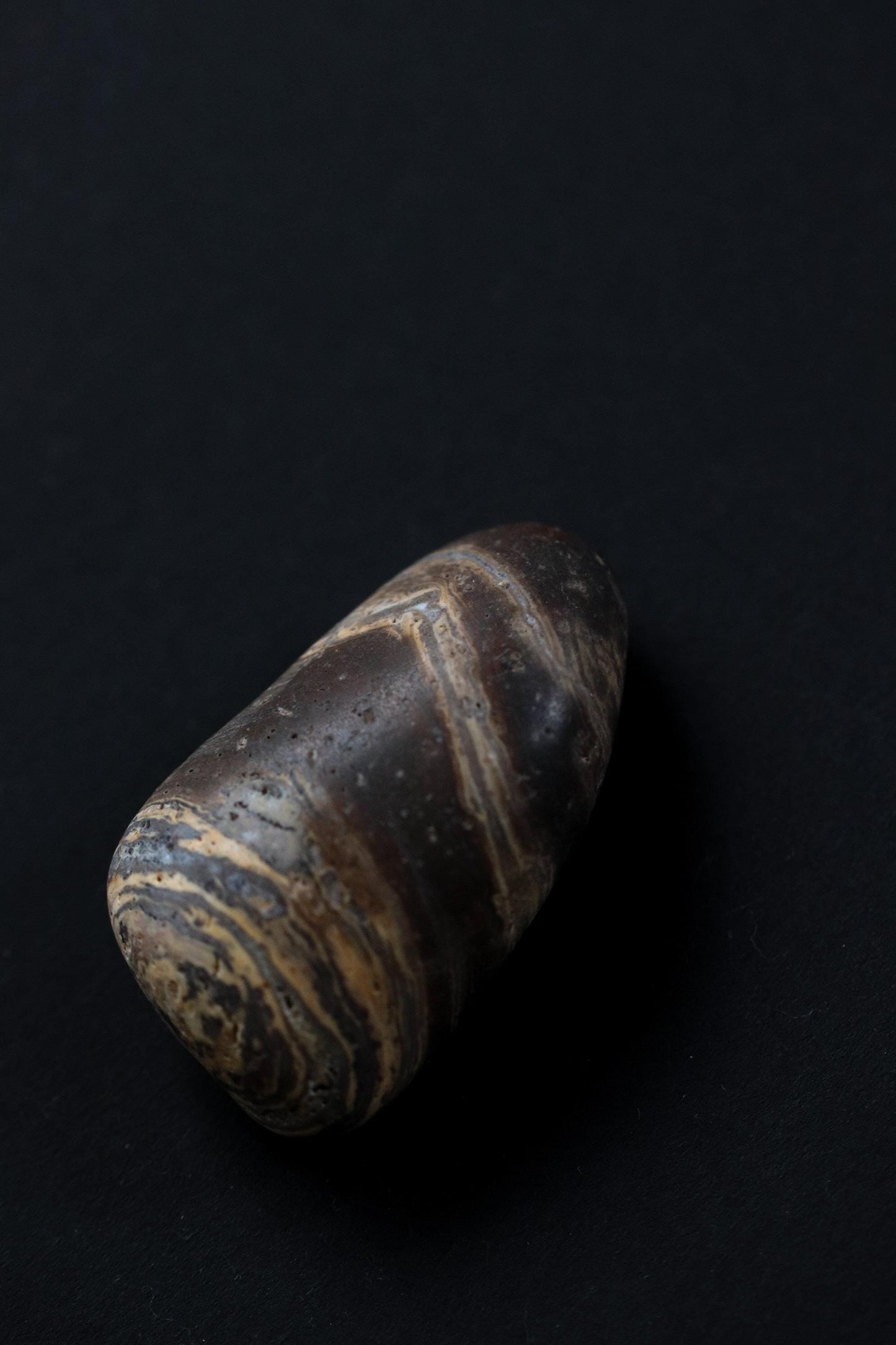 Silent Fragments — Edition 02: Brown (Daichi) | Art of Time Tsugaru Stones & Ancient Manuscripts | Set of 5 Hand-Selected Japanese Stones