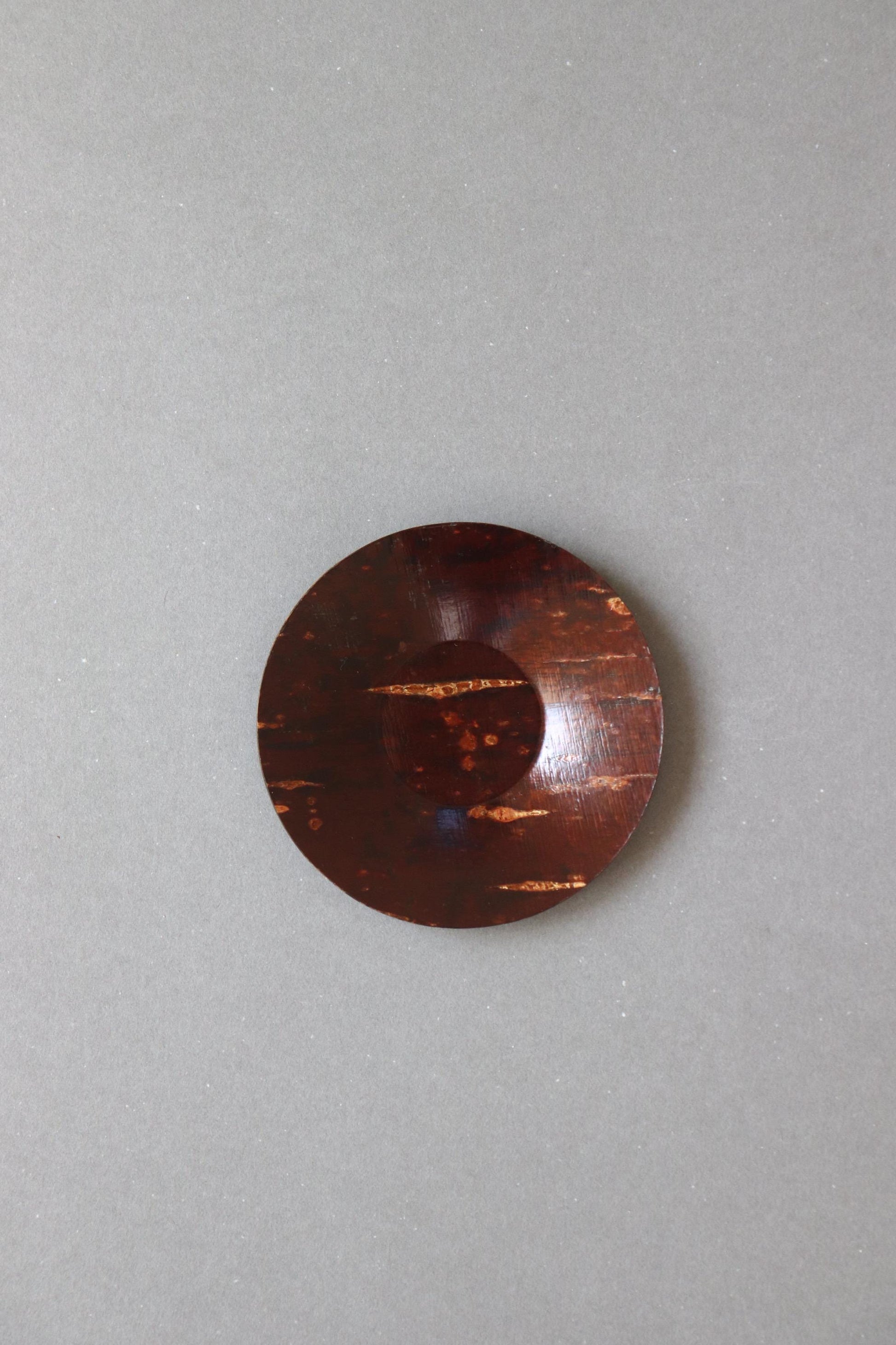 Japanese Kabazaiku Plate 12cm Vintage Sakura Bark Dish Small Tray Wagashi Plate Traditional Akita Craft Wabi Sabi Decor