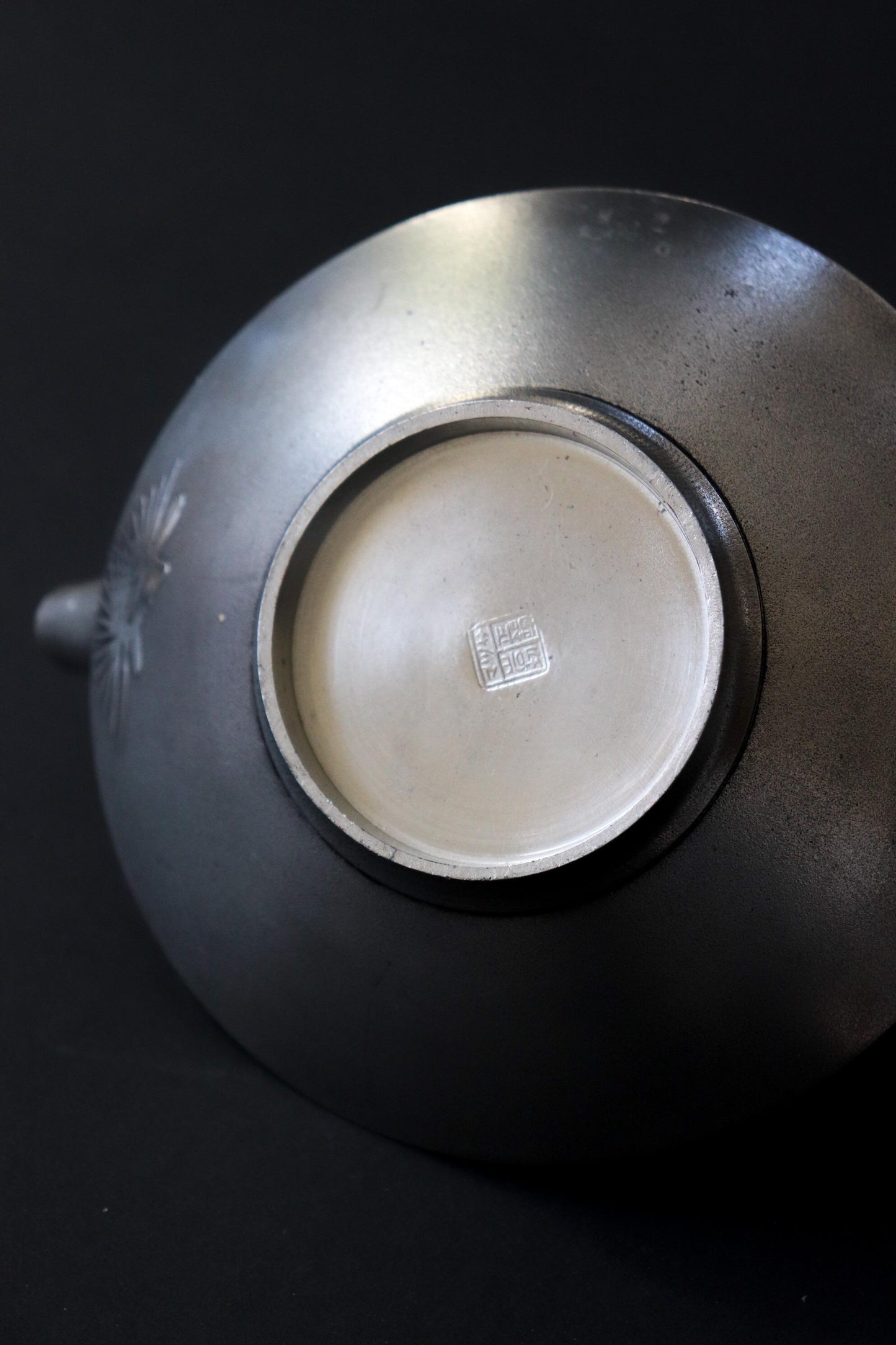 Vintage Satsuma Pewter Sake Set Iwakiri Japan |Japanese Tin Chiyoka Tokkuri & Ochoko Cups | Traditional Japanese Sake Ware|Wabi Sabi Barware