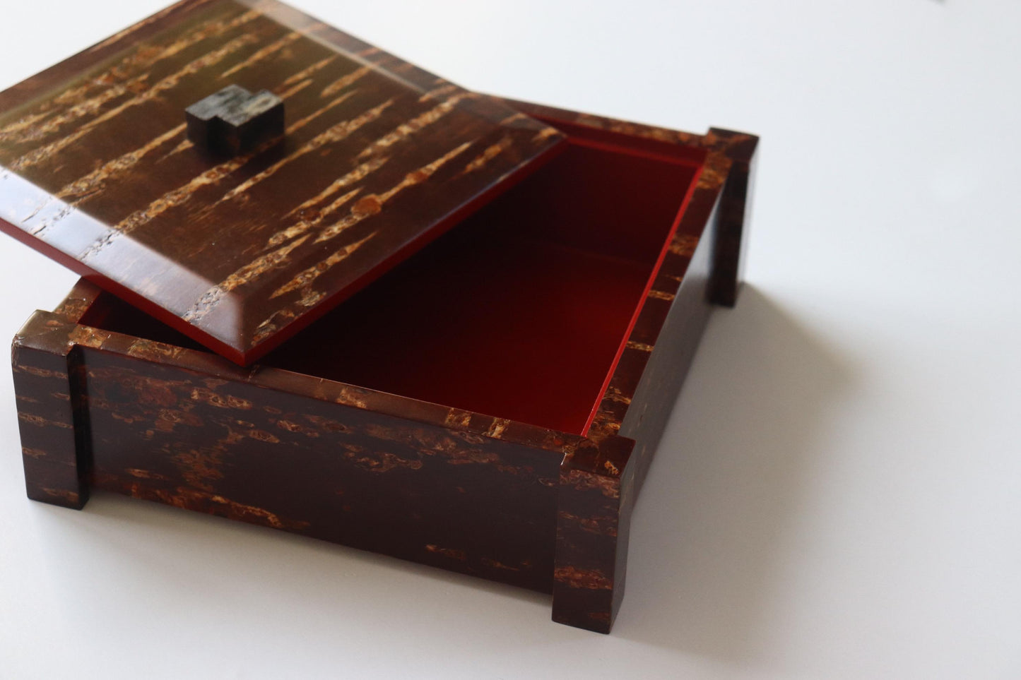 Japanese Cherry Bark Box Kabazaiku Vintage Wagashi Container Akita Craft Wooden Storage Box Wabi Sabi Decor