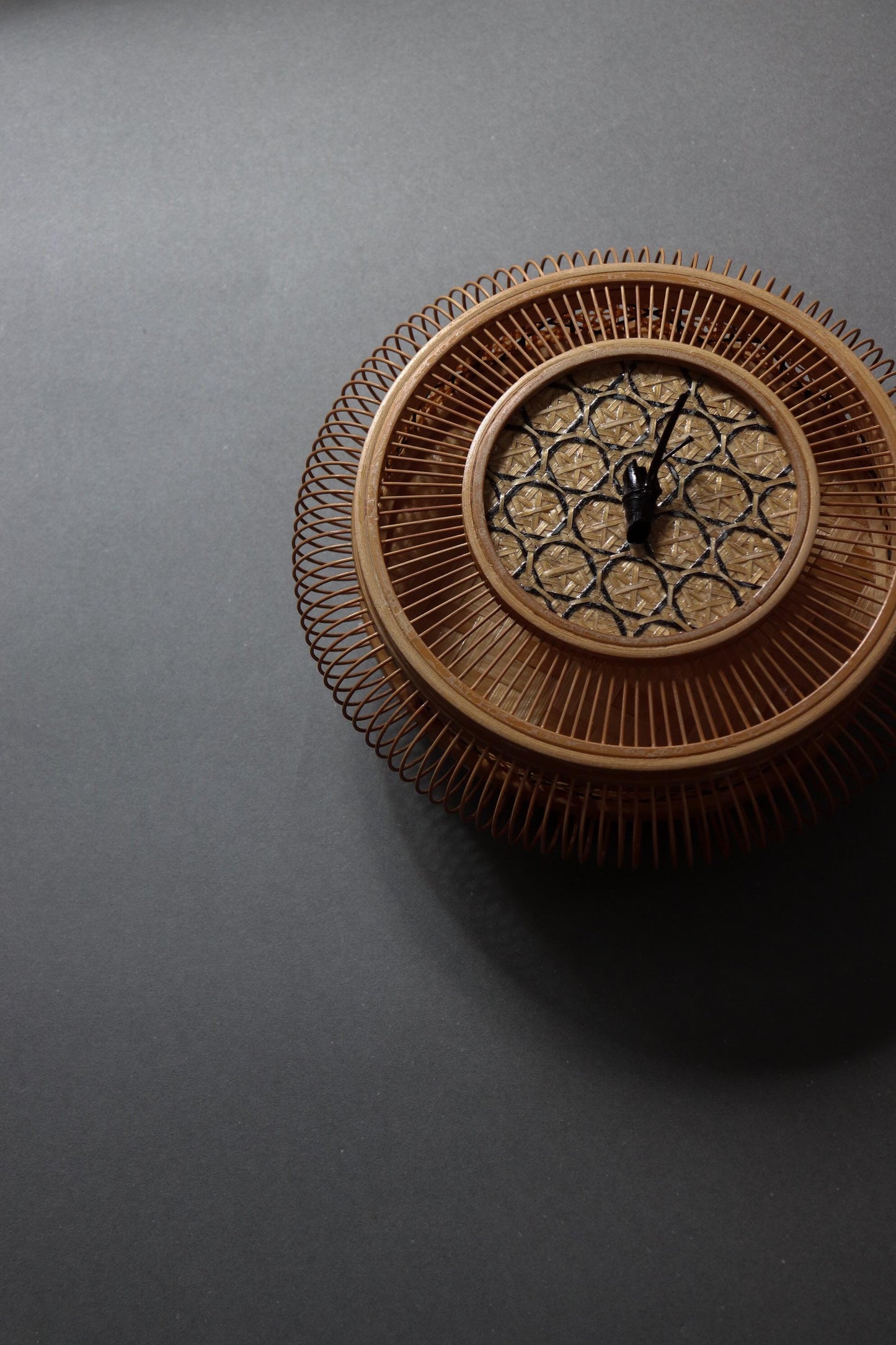Suruga Bamboo Basket Vintage Japanese Takezaiku Handmade Storage Box Signed Suzuki Kikujirō Wabi Sabi Decor