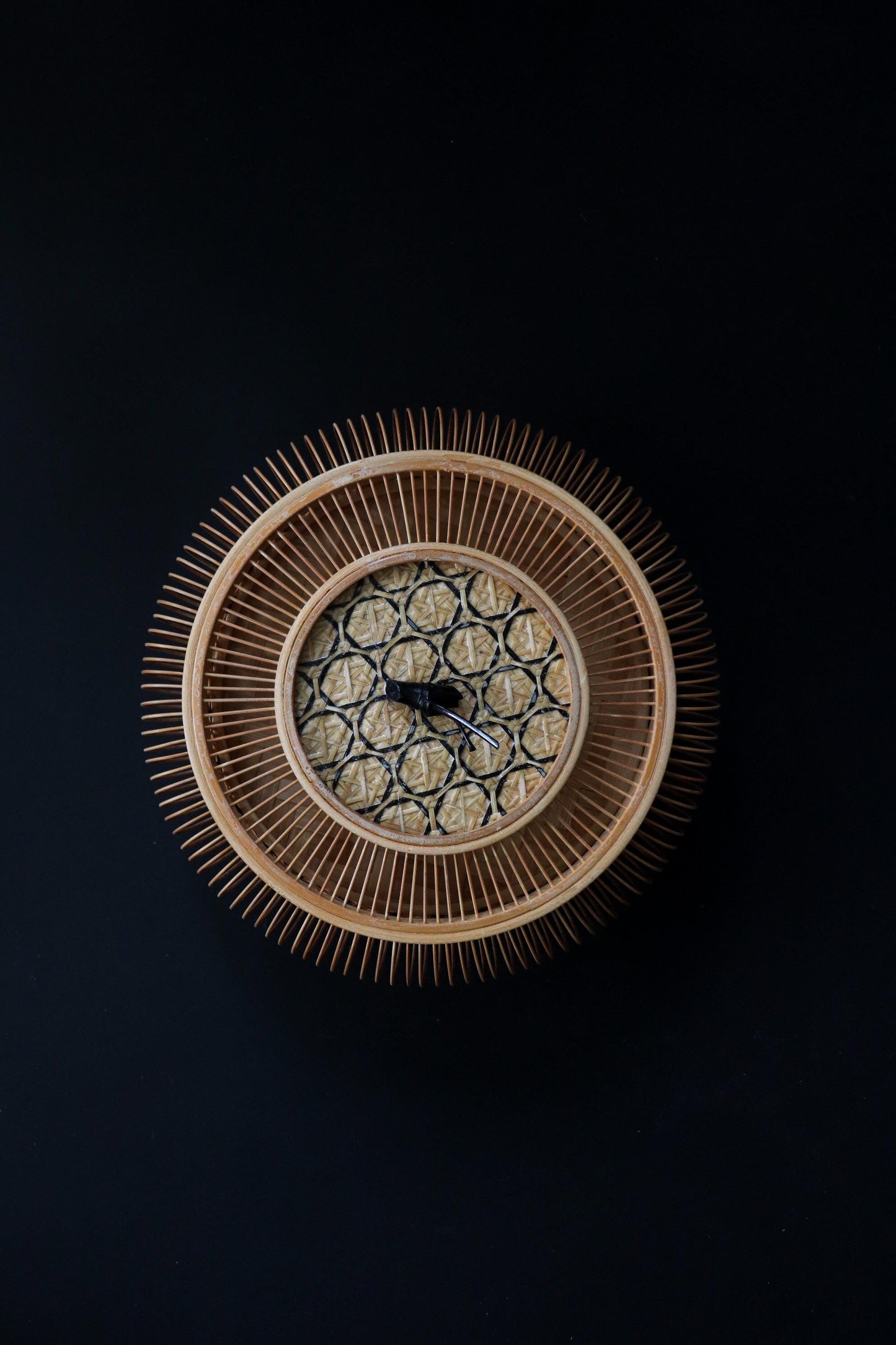 Suruga Bamboo Basket Vintage Japanese Takezaiku Handmade Storage Box Signed Suzuki Kikujirō Wabi Sabi Decor