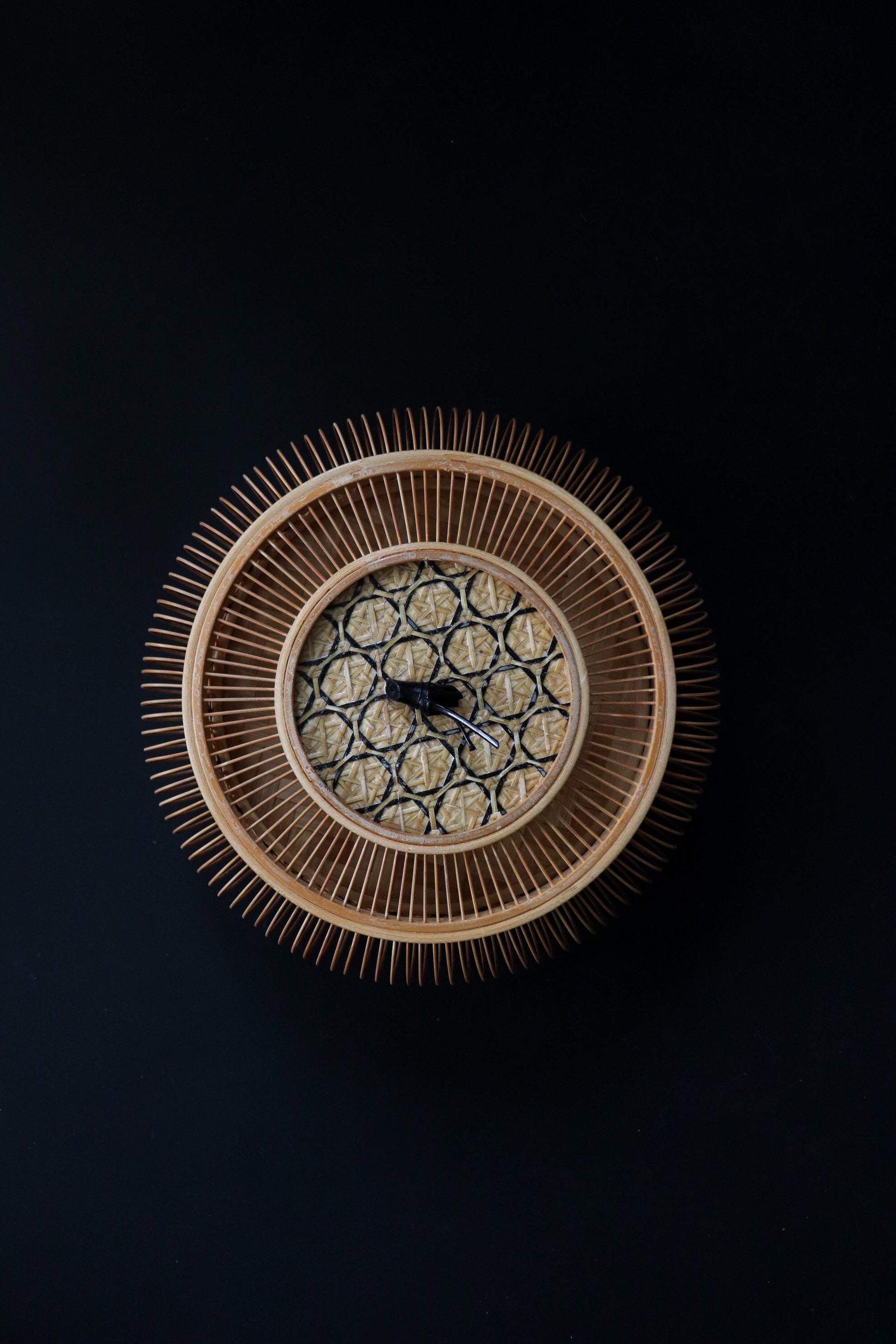 Suruga Bamboo Basket Vintage Japanese Takezaiku Handmade Storage Box Signed Suzuki Kikujirō Wabi Sabi Decor