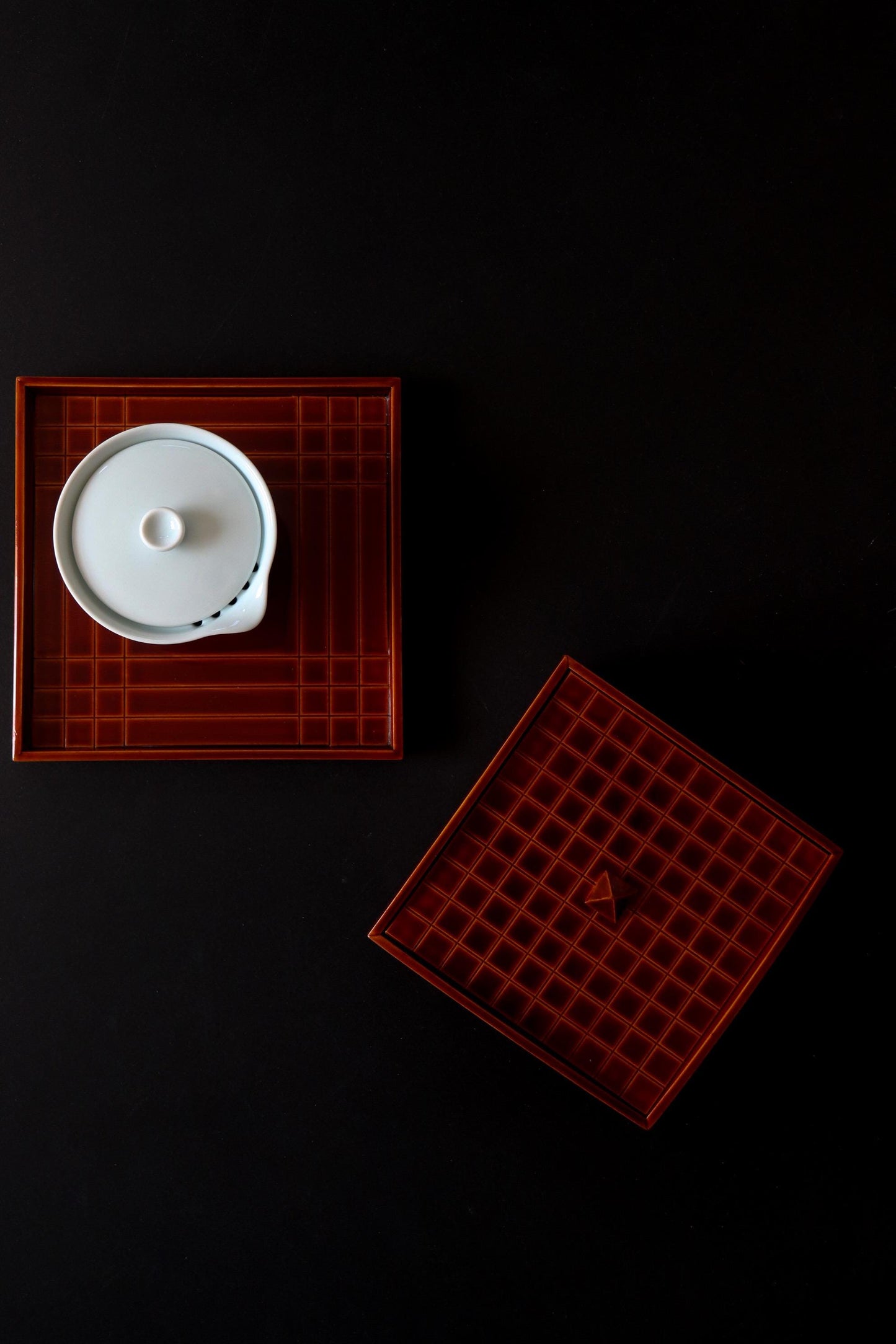 Hida Takayama Shunkei Lacquerware Sweet Box Set, Vintage Japanese Wagashi Container with Tray, Traditional Wooden Lacquer, Tea Ceremony