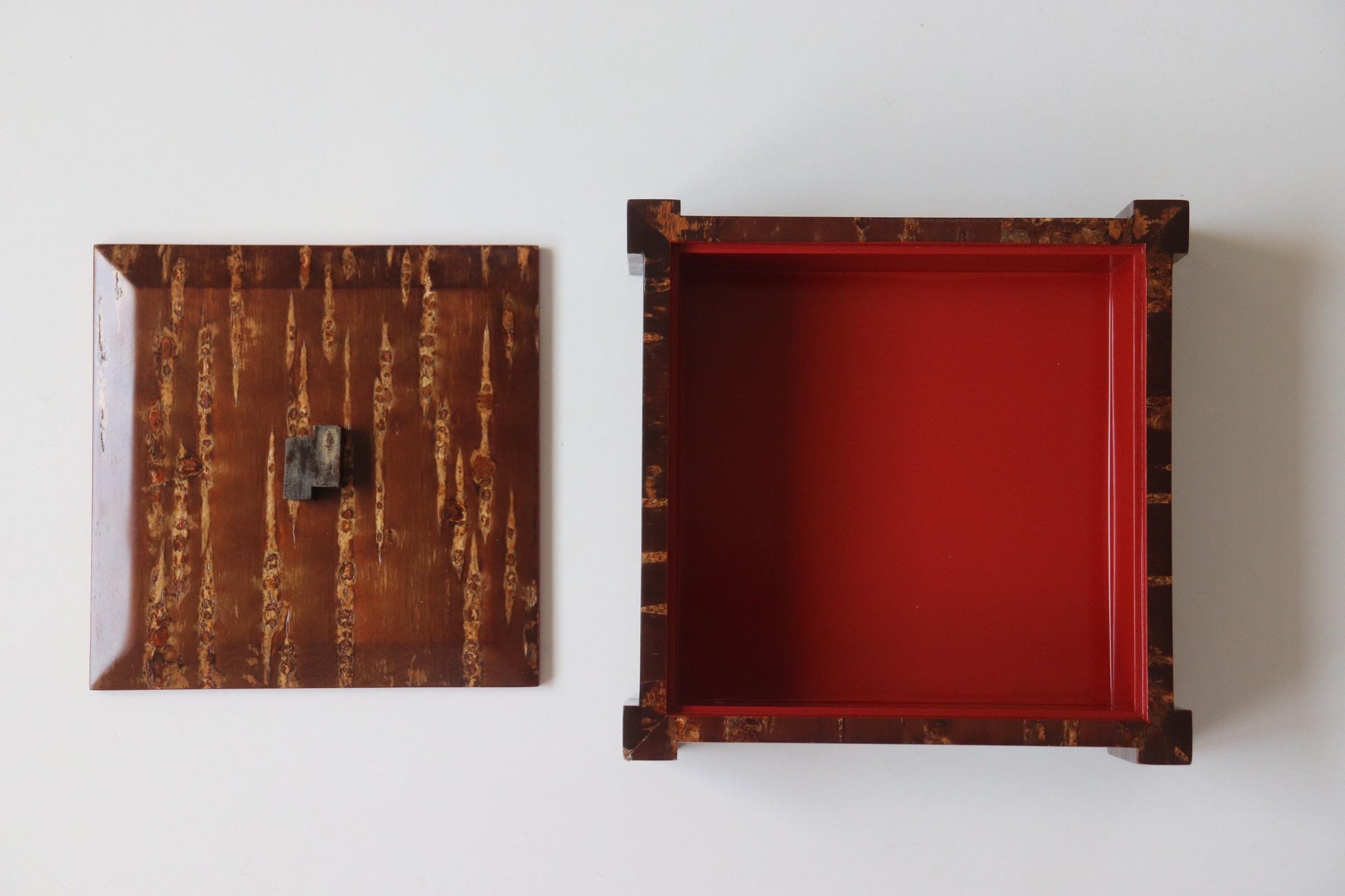 Japanese Cherry Bark Box Kabazaiku Vintage Wagashi Container Akita Craft Wooden Storage Box Wabi Sabi Decor