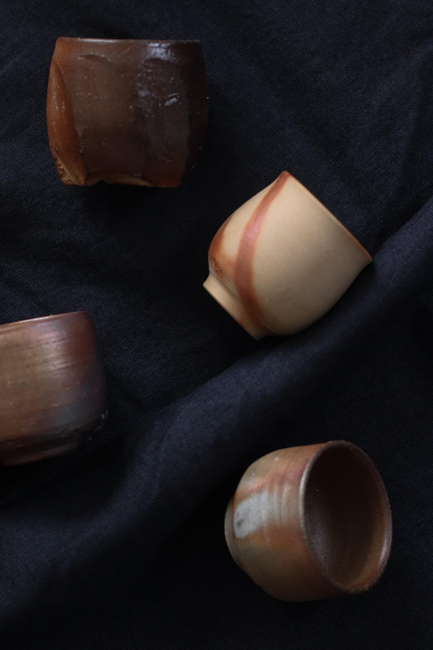 Bizen Ware Sake Cup by Chie Takeuchi Handmade Guinomi Japanese Pottery Artisan Ceramic Ochoko Wabi Sabi One of a Kind