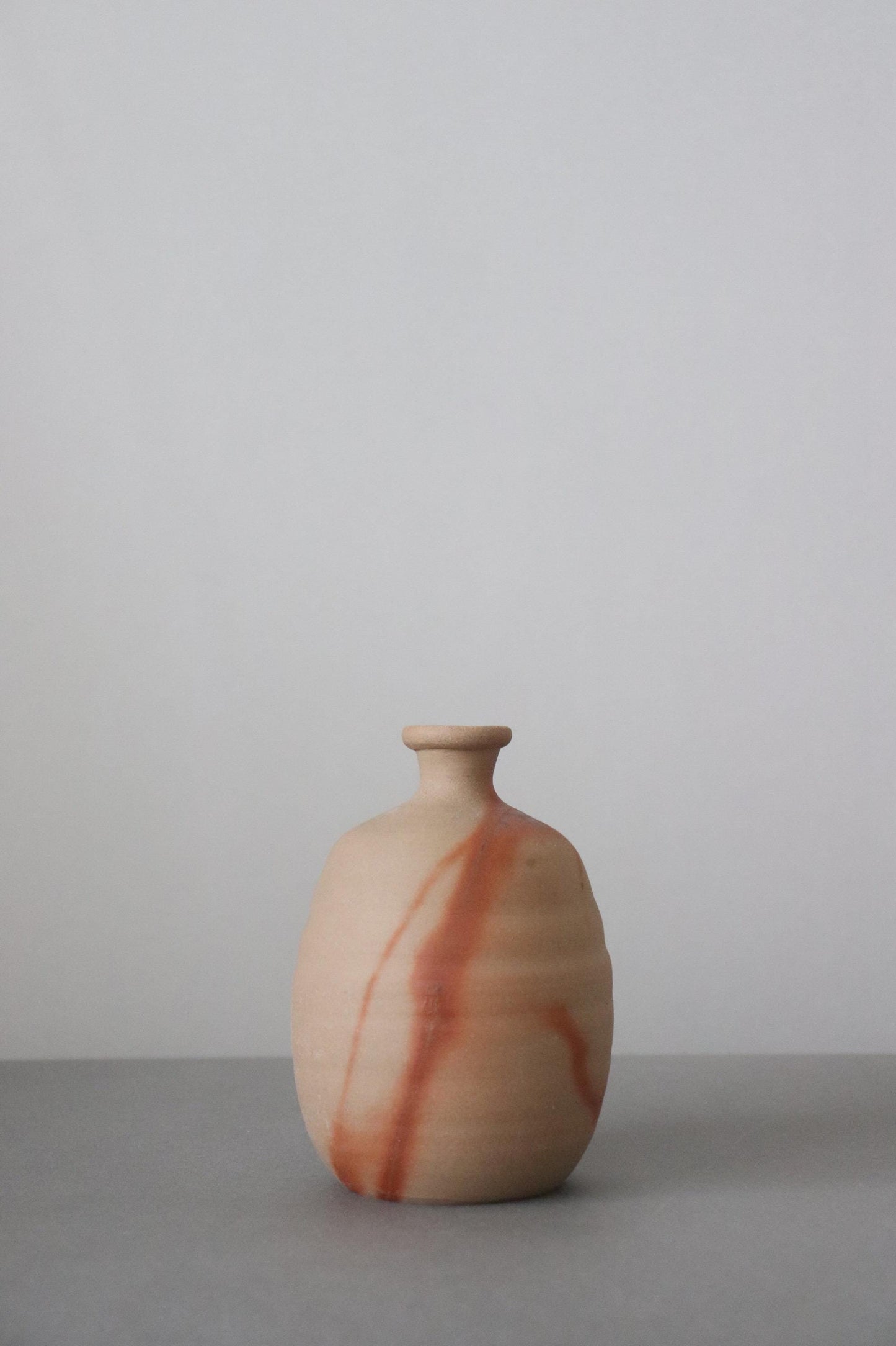 Bizen Ware Tokkuri by Yasuyuki Takeuchi, Japanese Sake Bottle, Handmade Pottery, One of a Kind, Wabi Sabi Ceramic
