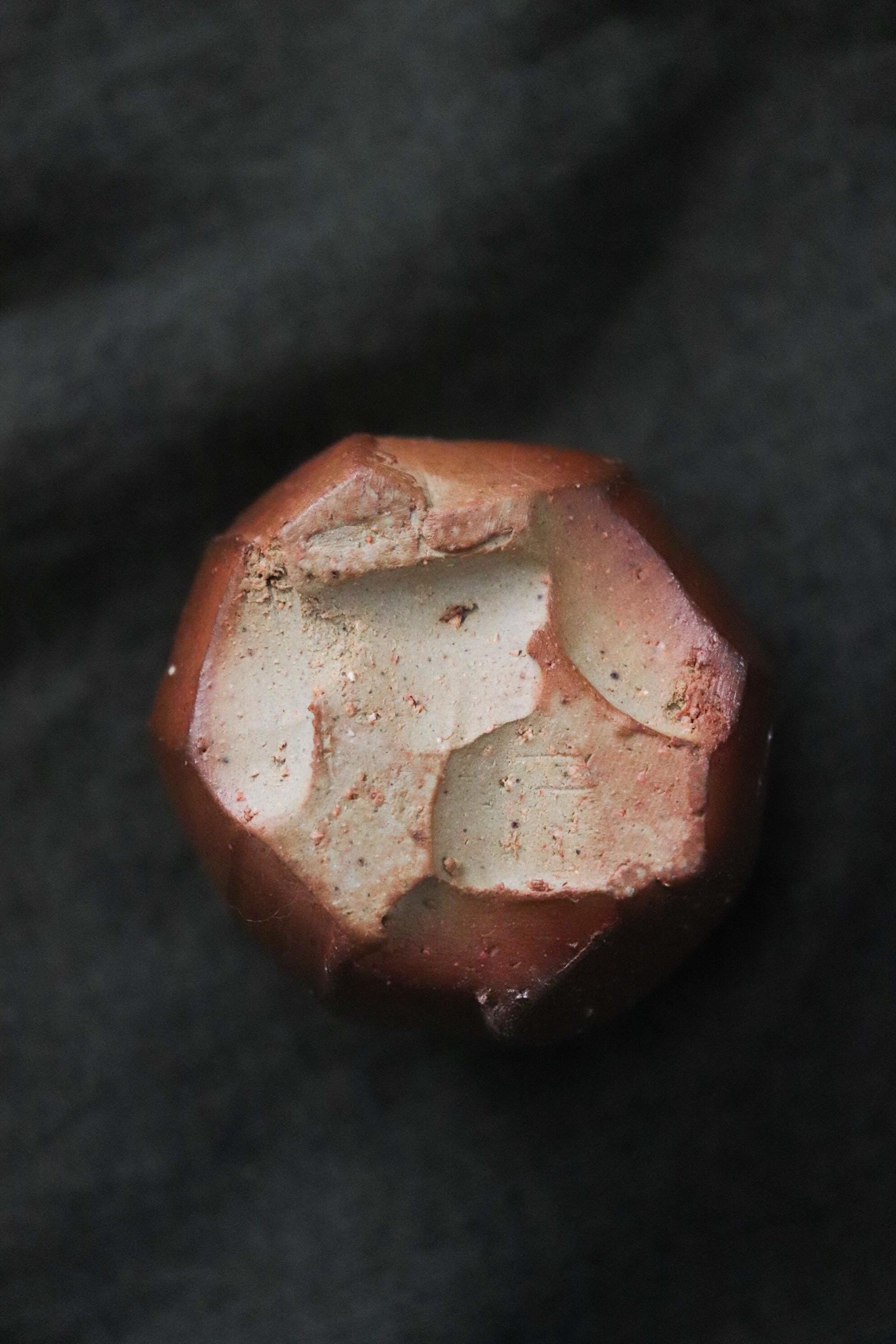 Bizen Ware Sake Cup by Katsumi Yoshioka Handmade Guinomi Japanese Pottery Sculptural Ceramic Ochoko Wabi Sabi One of a Kind