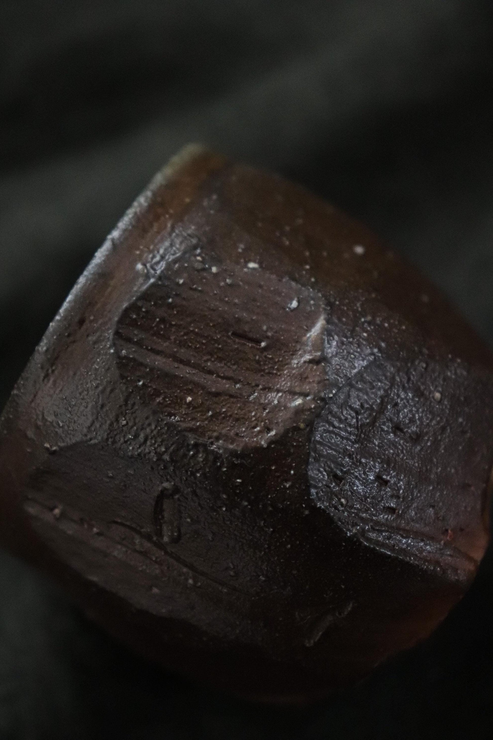 Bizen Ware Sake Cup by Katsumi Yoshioka Handmade Guinomi Japanese Pottery Sculptural Ceramic Ochoko Wabi Sabi One of a Kind