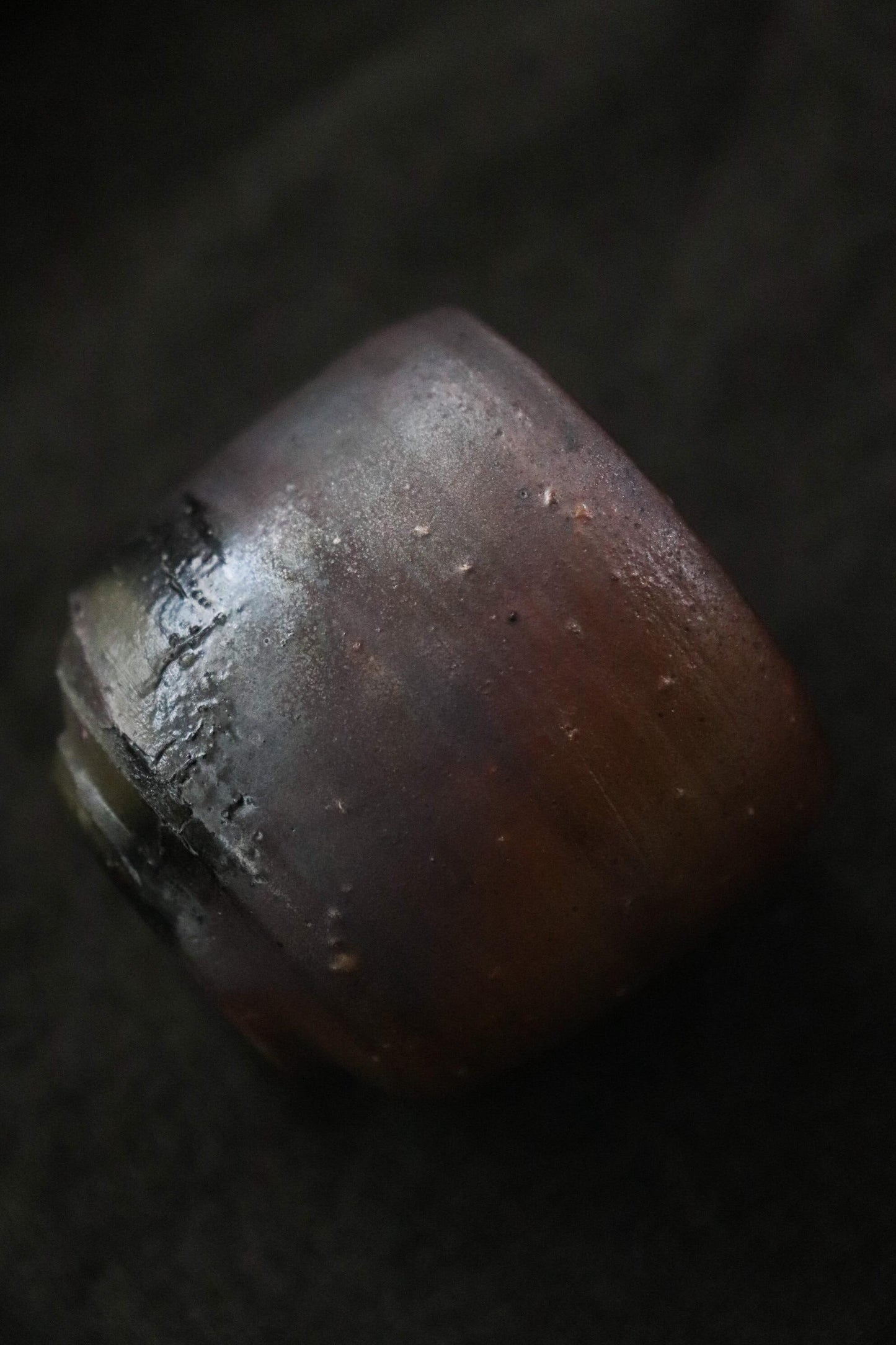 Bizen Ware Sake Cup by Yasuyuki Takeuchi Handmade Guinomi Japanese Pottery Artisan Ceramic Ochoko Wabi Sabi
