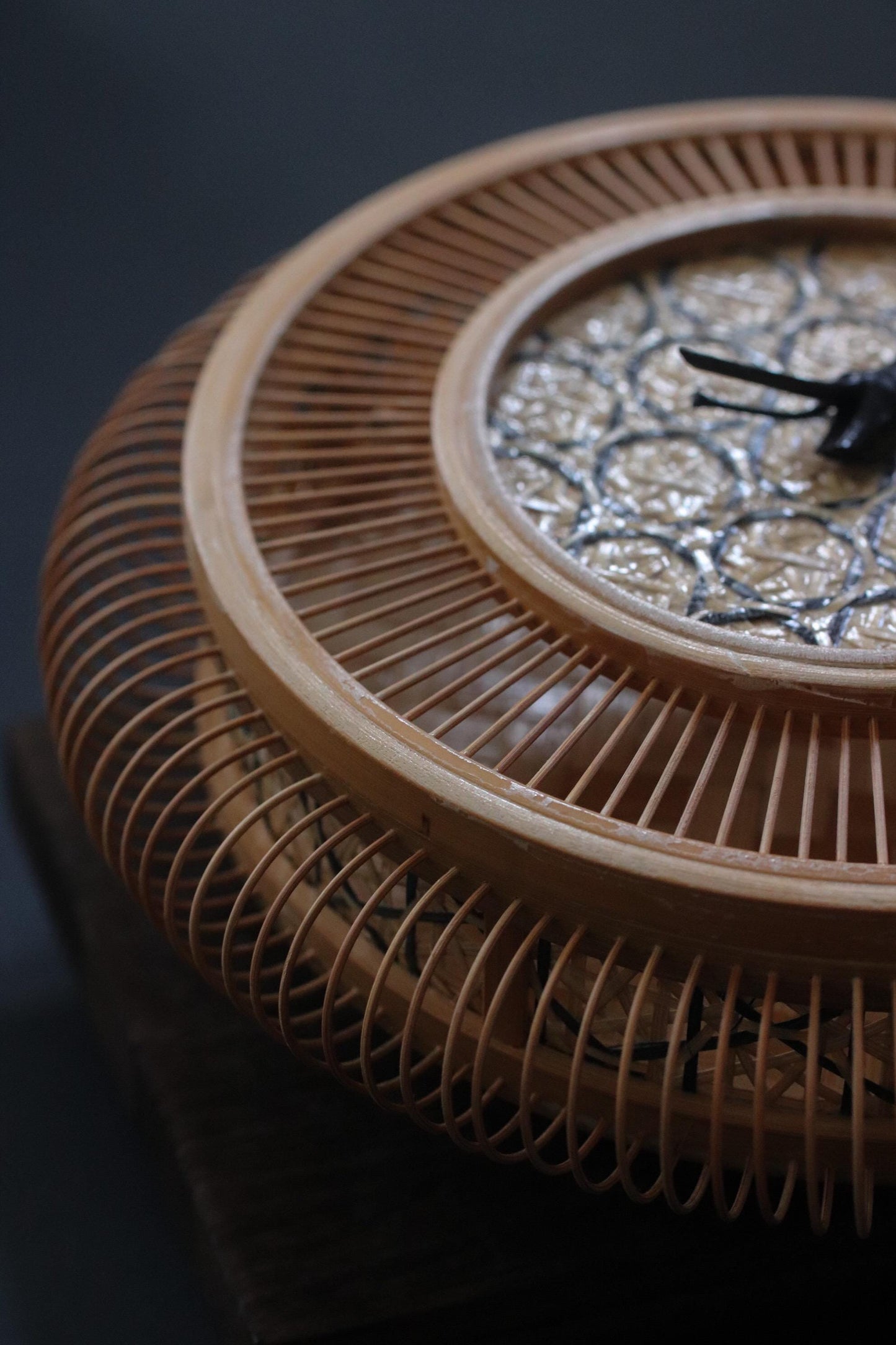 Suruga Bamboo Basket Vintage Japanese Takezaiku Handmade Storage Box Signed Suzuki Kikujirō Wabi Sabi Decor