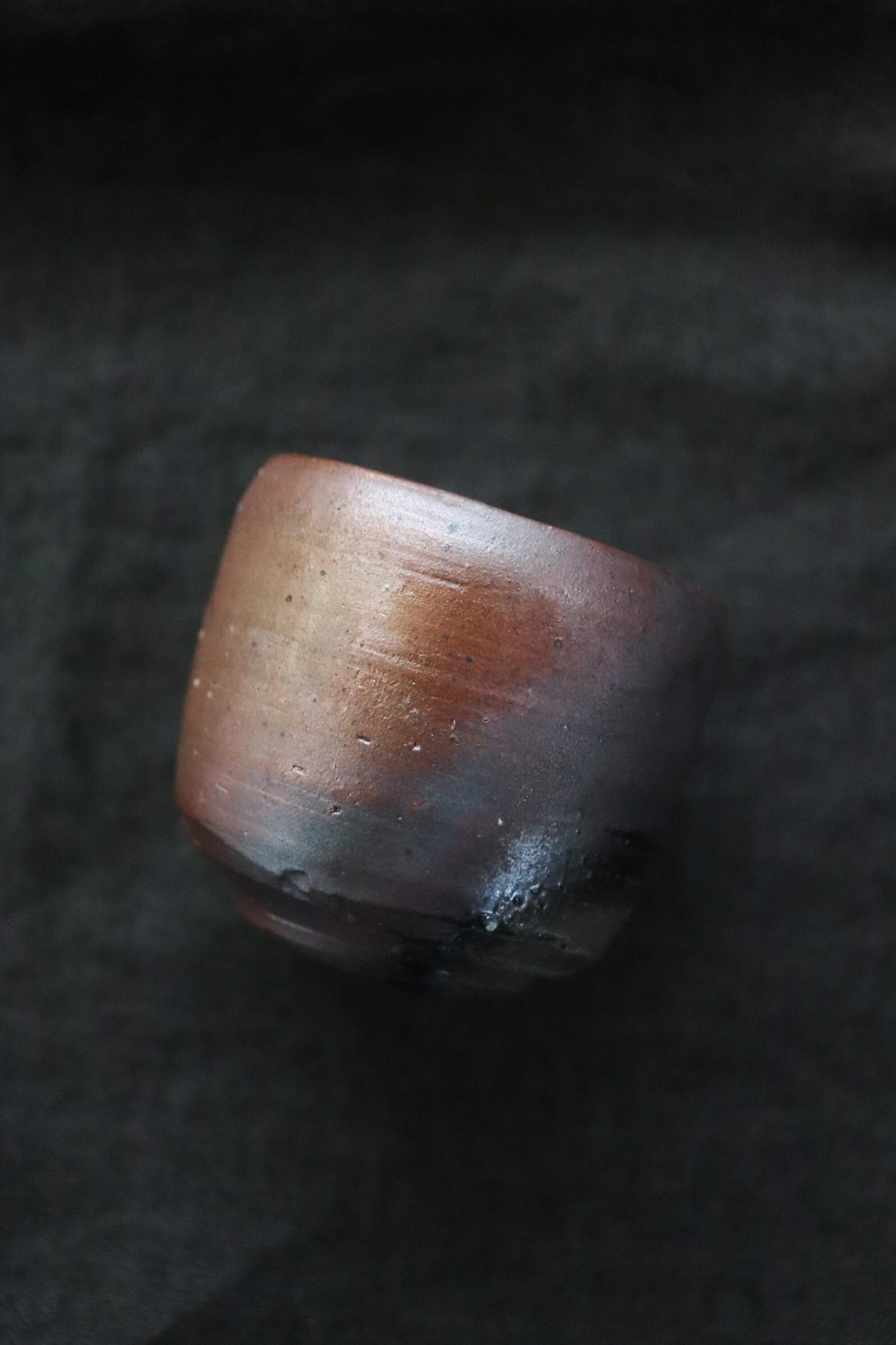 Bizen Ware Sake Cup by Yasuyuki Takeuchi Handmade Guinomi Japanese Pottery Artisan Ceramic Ochoko Wabi Sabi
