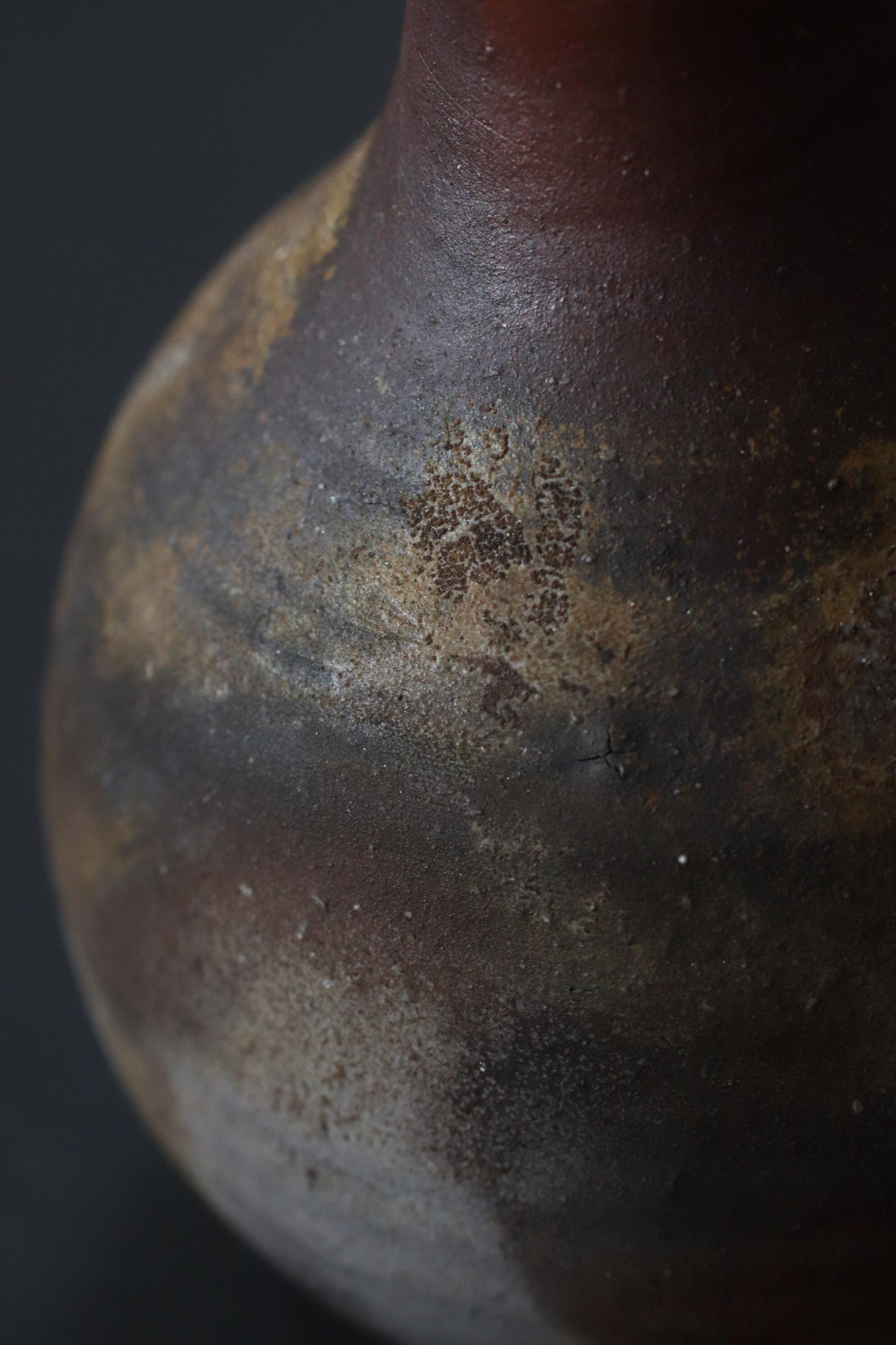 Bizen Ware Vase by Motomu Kadono, Japanese Ceramic Flower Vase, Handmade Pottery, Wabi Sabi Decor, Sculptural Vase, One of a Kind