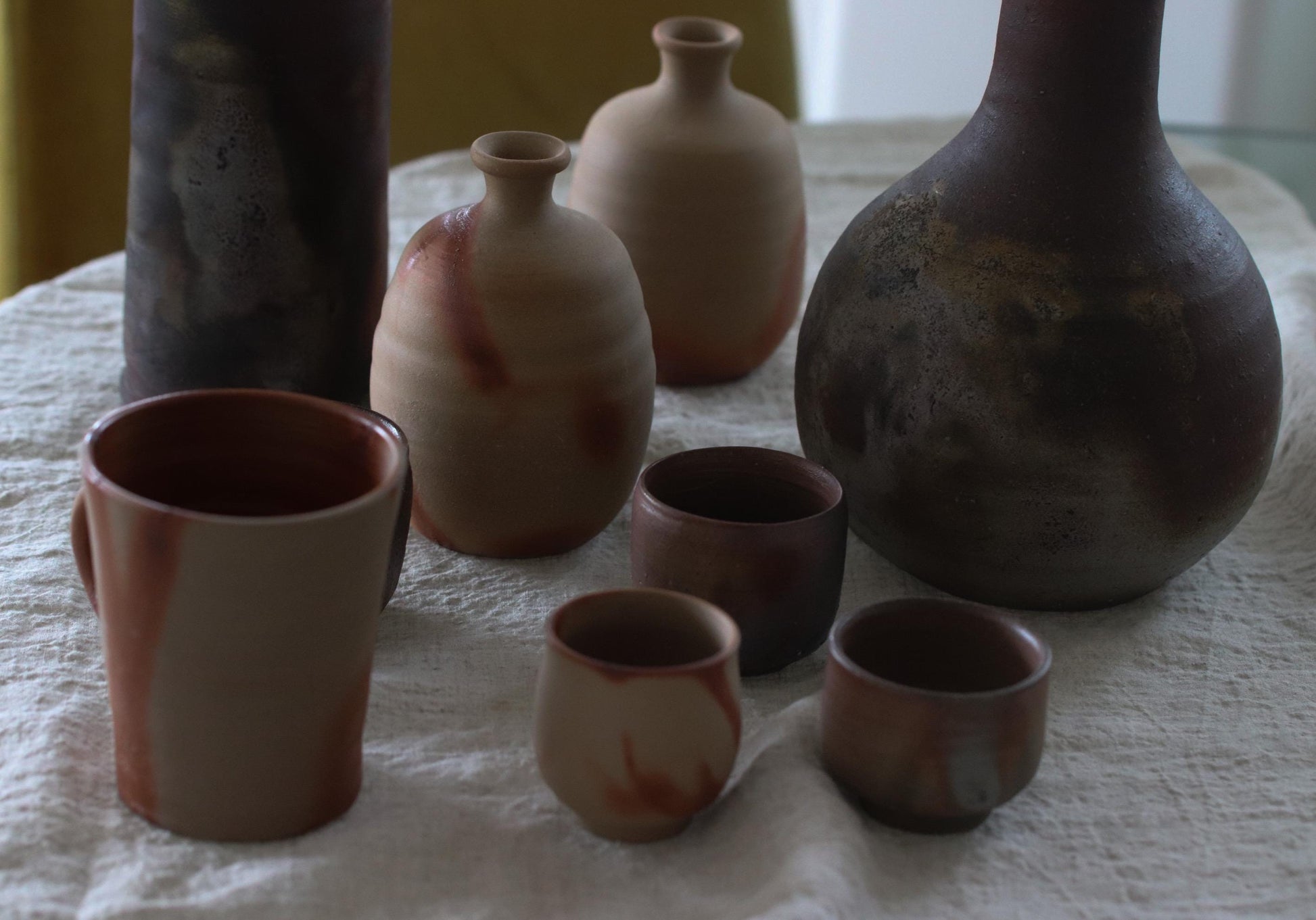 Bizen Ware Vase by Motomu Kadono, Japanese Ceramic Flower Vase, Handmade Pottery, Wabi Sabi Decor, Sculptural Vase, One of a Kind