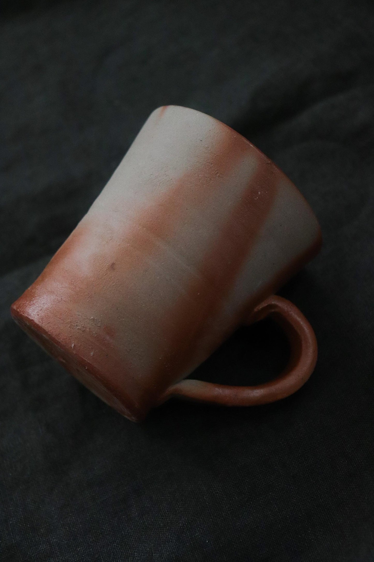 Bizen Ware Mug by Seikan Kataoka, Japanese Handmade Coffee Cup, Wabi Sabi Pottery, Unique Ceramic Mug, One of a Kind