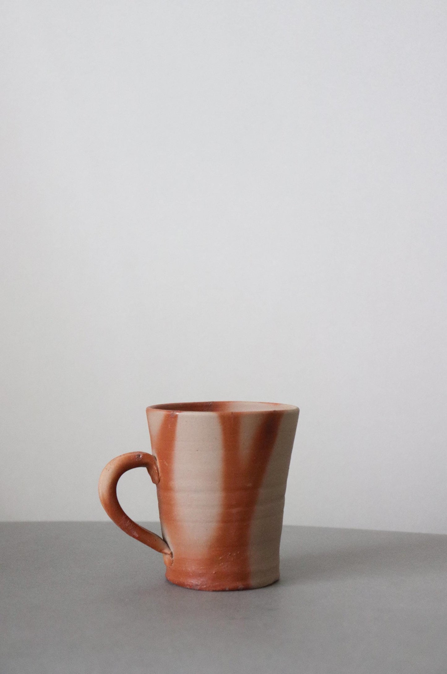 Bizen Ware Mug by Seikan Kataoka, Japanese Handmade Coffee Cup, Wabi Sabi Pottery, Unique Ceramic Mug, One of a Kind