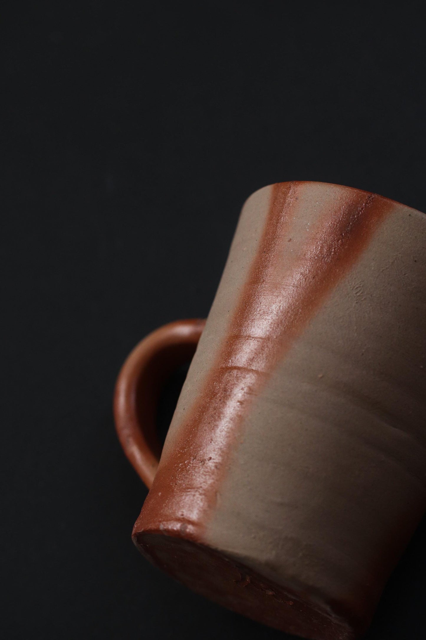 Bizen Ware Mug by Seikan Kataoka, Japanese Handmade Coffee Cup, Wabi Sabi Pottery, Unique Ceramic Mug, One of a Kind